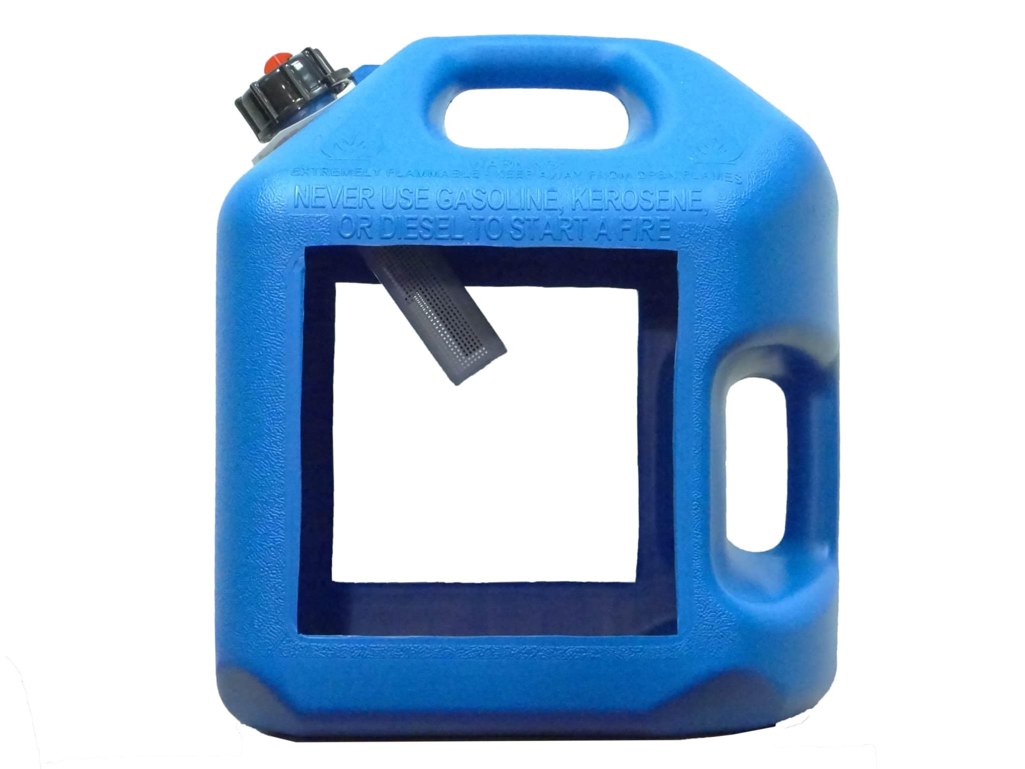 Midwest Can 7600 5 Gallon Red Kerosene Fuel Can with Spout - Portable Gasoline Container for Emergency, Camping & Outdoor Use