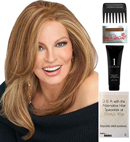 Raquel Welch Nice Move Wig Bundle - 5 Items Including RL1422 Wig, Christy's Wigs Q&A Booklet, 2oz Travel Size Wig Shampoo, Wig Cap & Wide Tooth Comb | Perfect for Travel, Cosplay & Everyday Wear