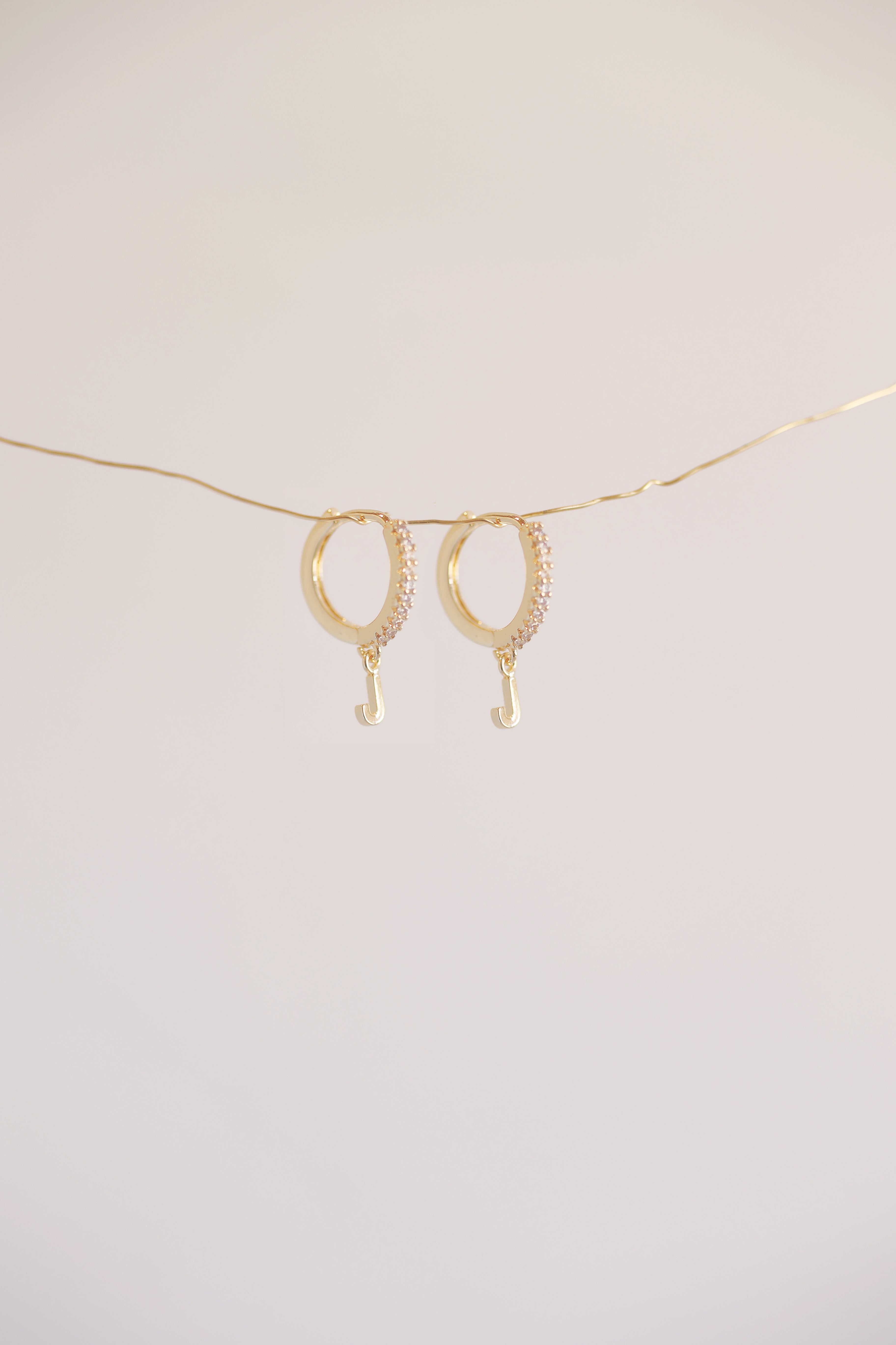 Mini Monogram Huggie Earrings - Personalized Gold Plated Hoop Earrings for Women, Perfect for Everyday Wear & Gifts