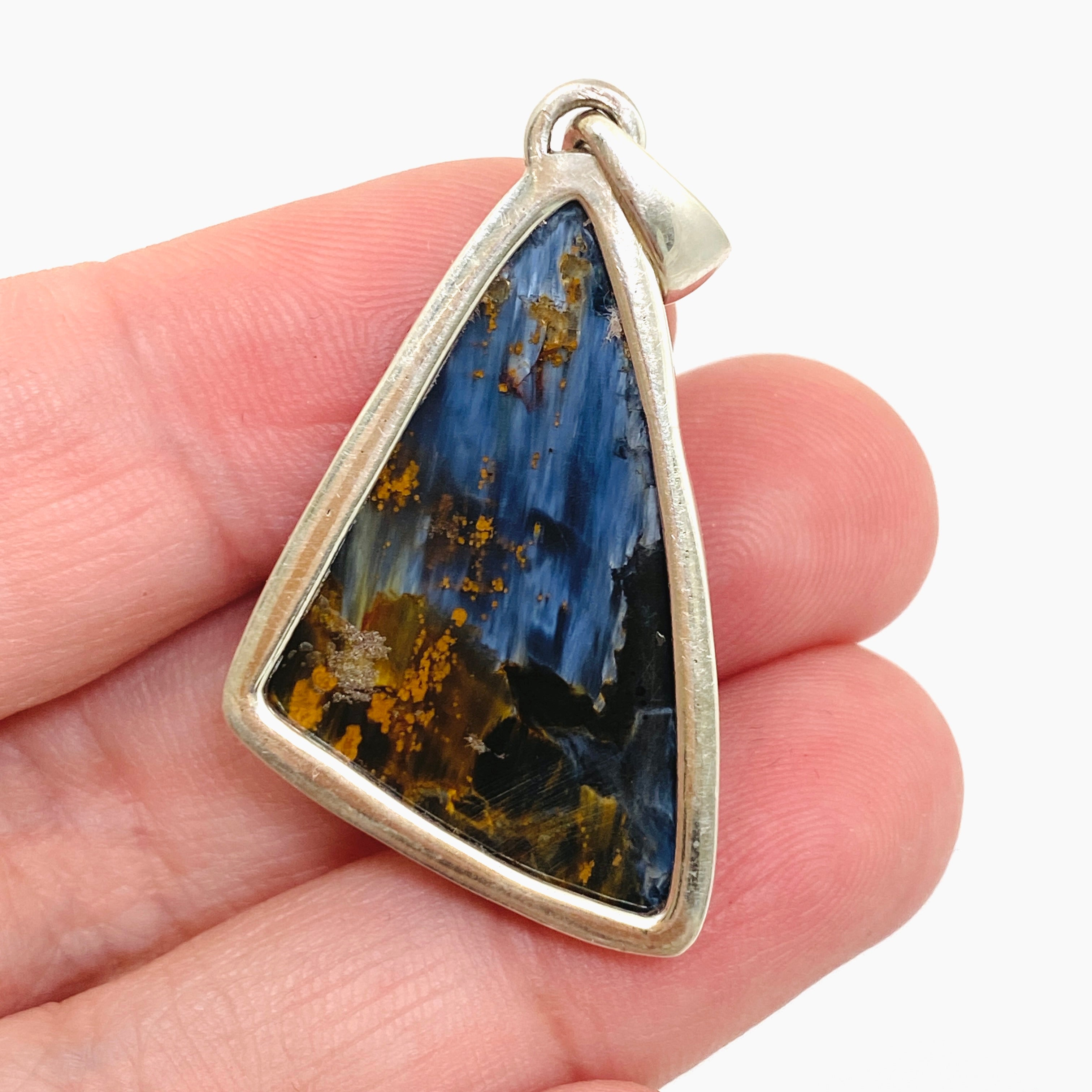 Natural Pietersite Freeform Cabochon Pendant Necklace - Unique Gemstone Jewelry PPGJ1068 for Spiritual Healing & Energy Balancing | Perfect for Meditation, Reiki, and Chakra Work