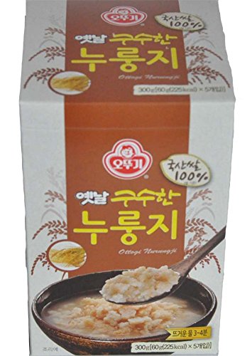 Crunchy Scorched Rice Chips (2.1oz X 5 Pack/Case) - Korean Traditional Nurungji Snack (60g X 5 Pack) - Perfect for Party, Hiking & Healthy Snacking (2 Cases)