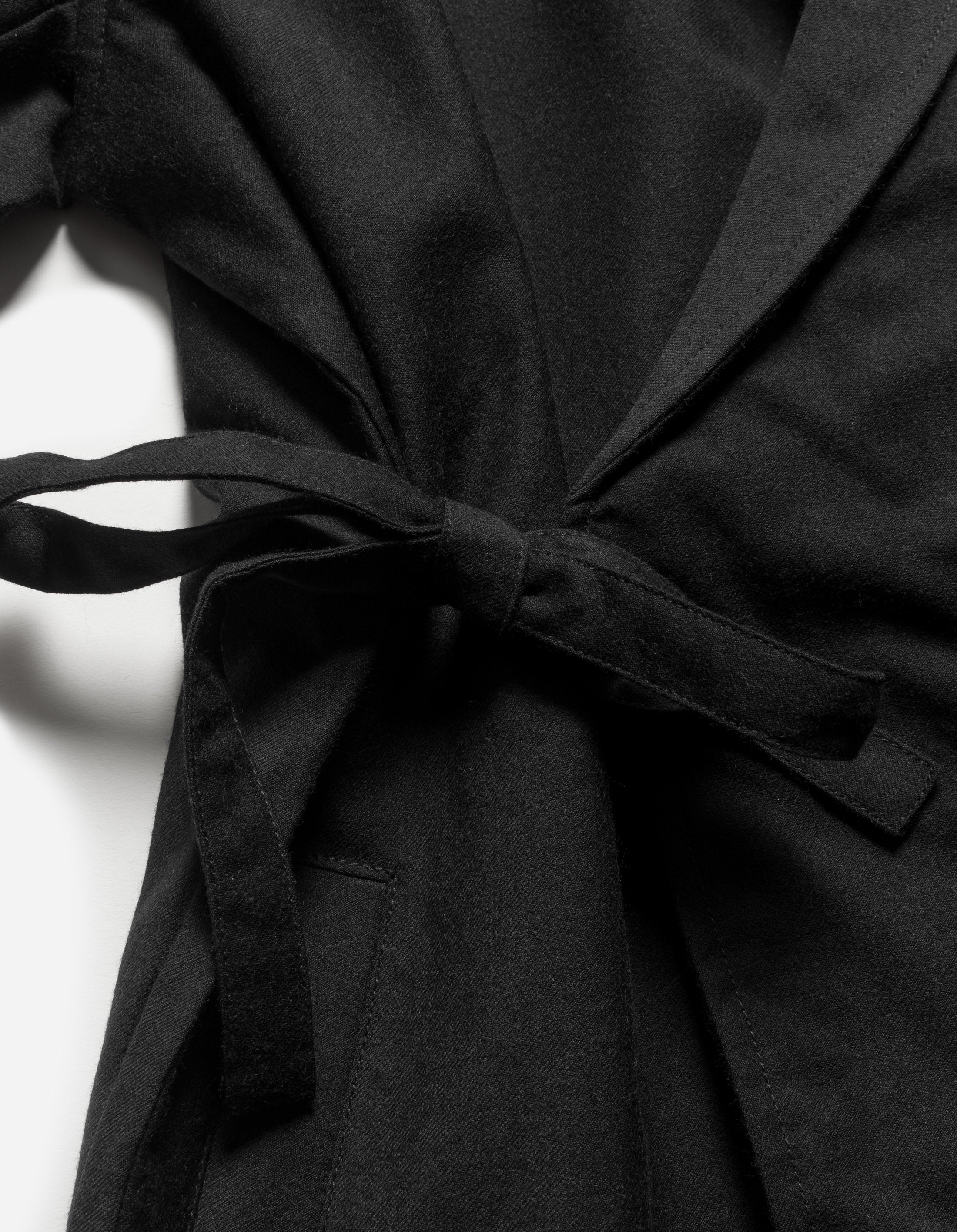 6057 Women's Asymmetrical Kimono Wool Blazer Jacket - Black | Elegant Office Wear & Evening Outfits for Fall/Winter Fashion