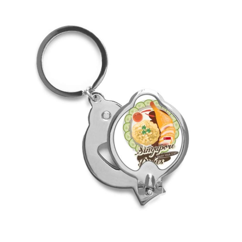 Premium Stainless Steel Hainanese Chicken Rice Nail Clippers - Professional Grooming Scissors for Home, Travel & Salon Use