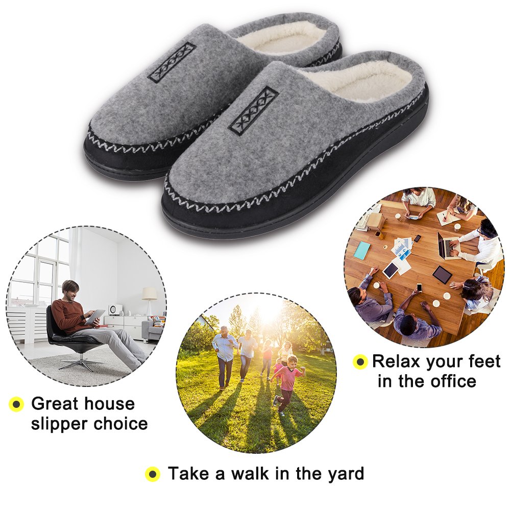 Comfortable Memory Foam House Slippers for Women - Lightweight Indoor/Outdoor Slip-On Shoes - Perfect for Home, Office, and Travel Use
