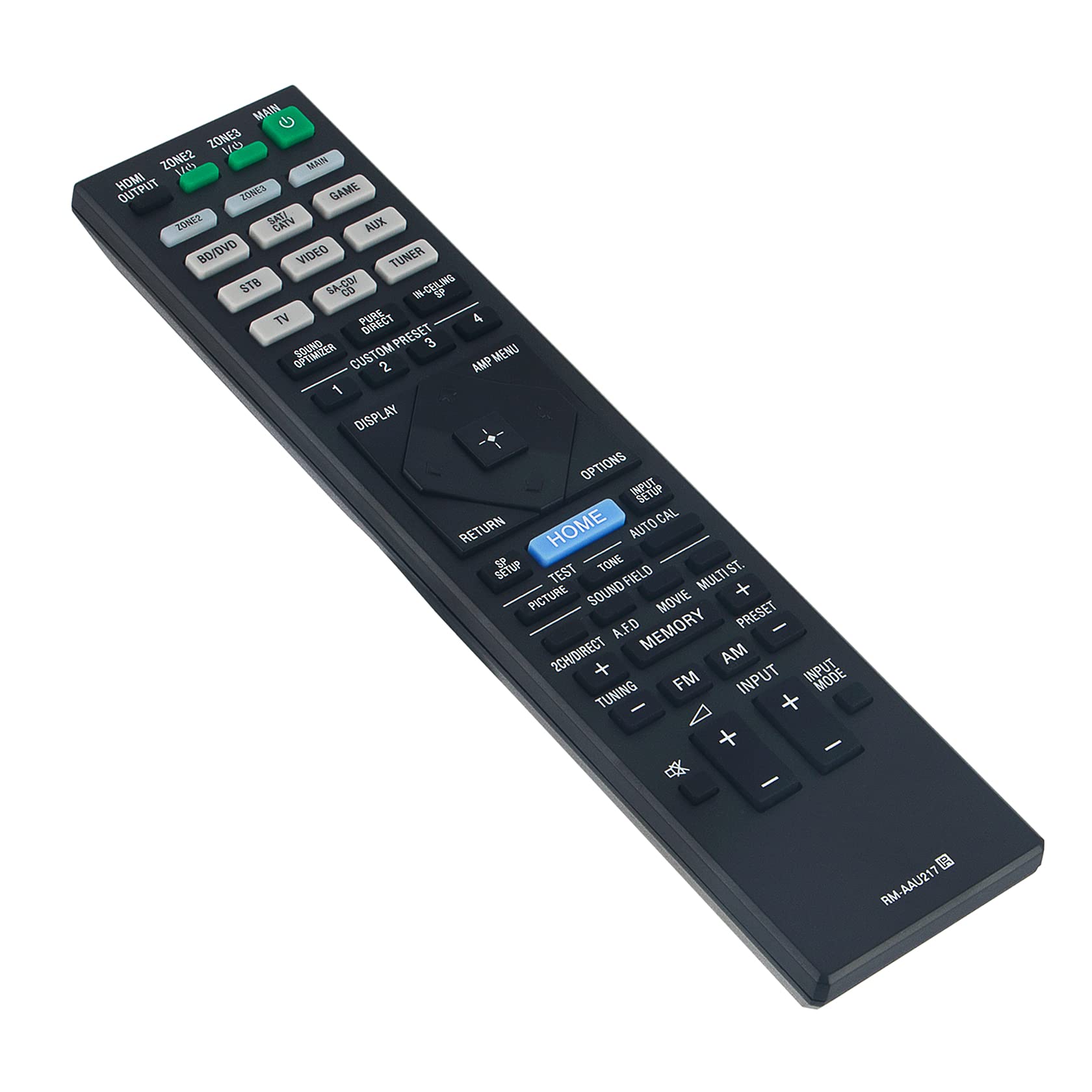 Allimity RM-AAU217 Replacement Remote Control Compatible with Sony AV Receiver STR-ZA3100ES, STR-ZA2100ES, STR-ZA1100ES, STR-ZA5000ES - Perfect for Home Theater & Audio System Control