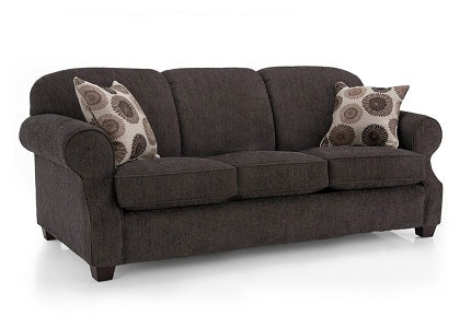Convertible Tight Back Sofa Bed with Round Key Arms - Perfect for Small Spaces, Guest Rooms & Apartments