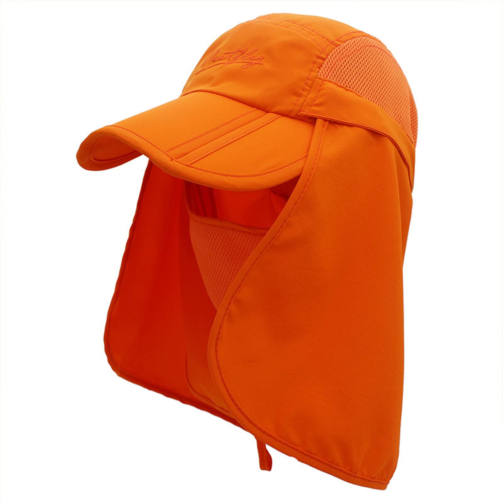 UPF 50+ Sun Protection Hat for Men & Women - Wide Brim Fishing Hat with Neck Flap - Lightweight Summer Outdoor Hats for Beach, Golf, Hiking, Travel and Toddler Kids - UV Blocking Unisex Cap