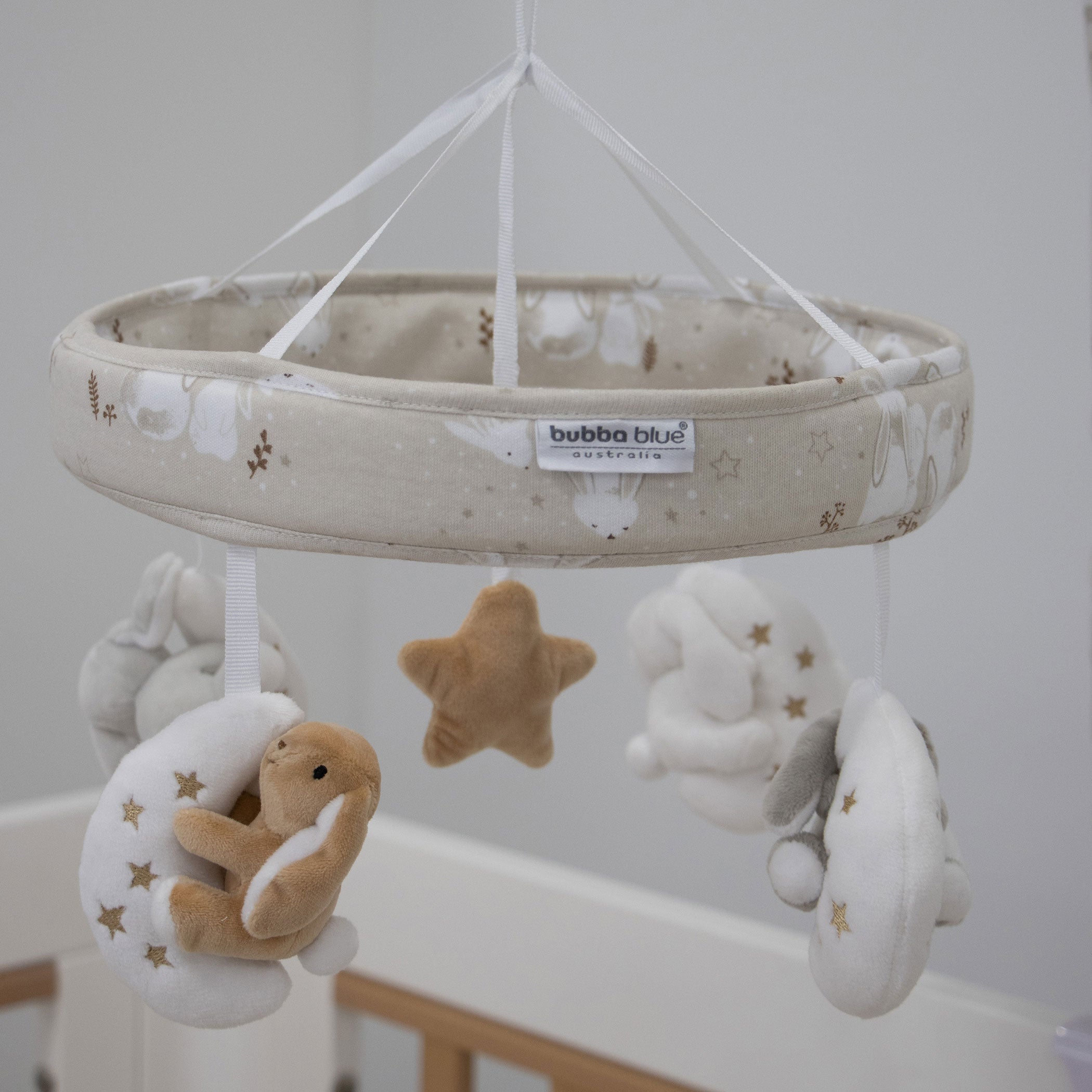 Bunny Dreams Musical Mobile - Cute Baby Crib Mobile with Soothing Music & Rotating Toys for Nursery Decor & Infant Sleep Aid