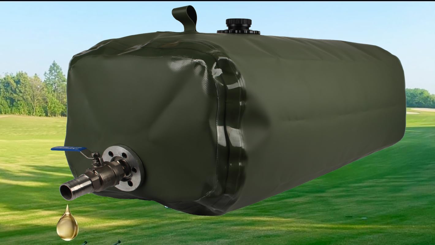 110L Portable Fuel Bladder Tank - Foldable Gasoline & Diesel Storage Bag for Vehicles, Outdoor & Emergency Use | Durable Fuel Transfer Container for Camping, Boating & Off-Road Adventures