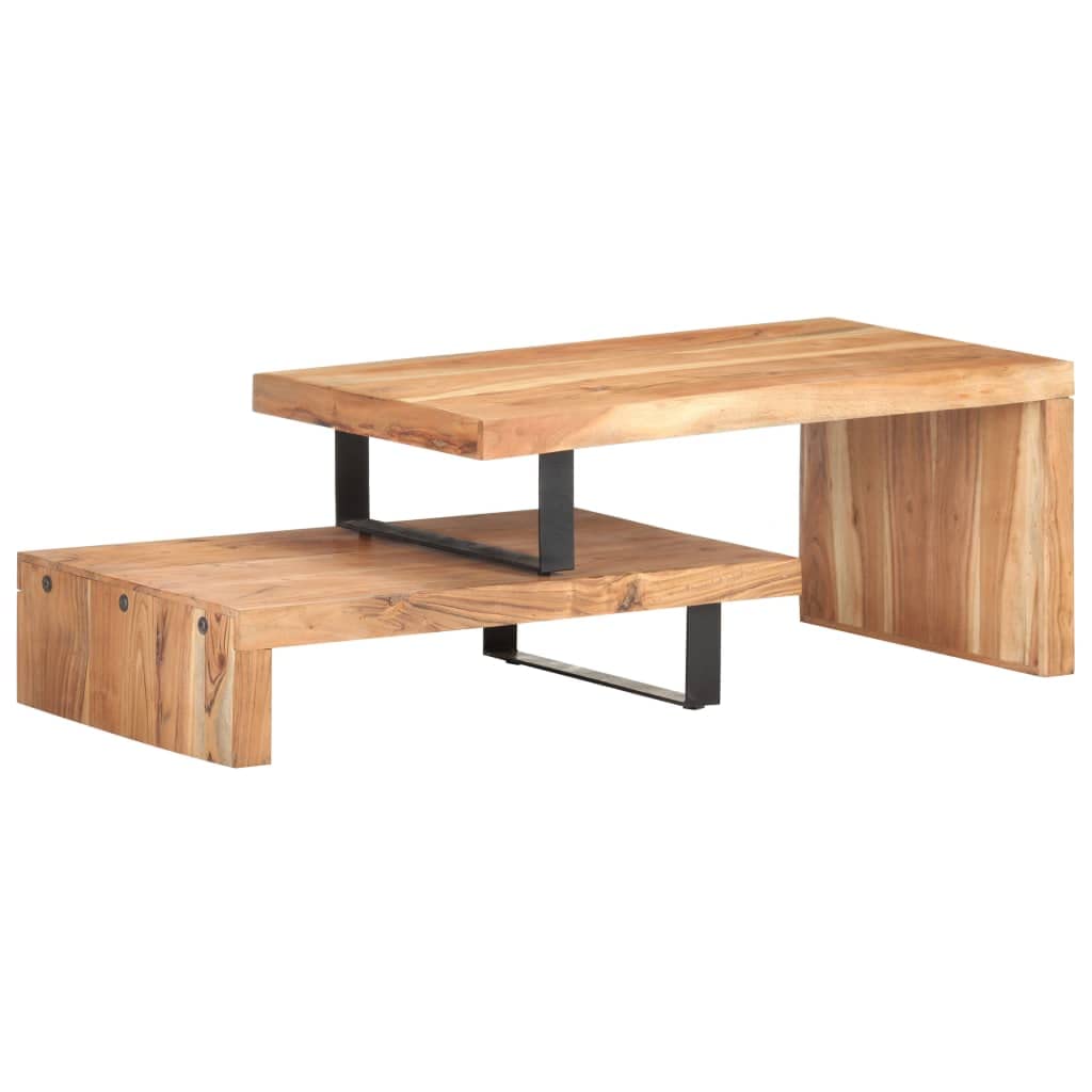 CHARMMA 2-Piece Coffee Table Set - Solid Acacia Wood Modern Living Room Furniture for Small Spaces, Home Decor & Coffee Table Set for Living Room, Office, Lounge