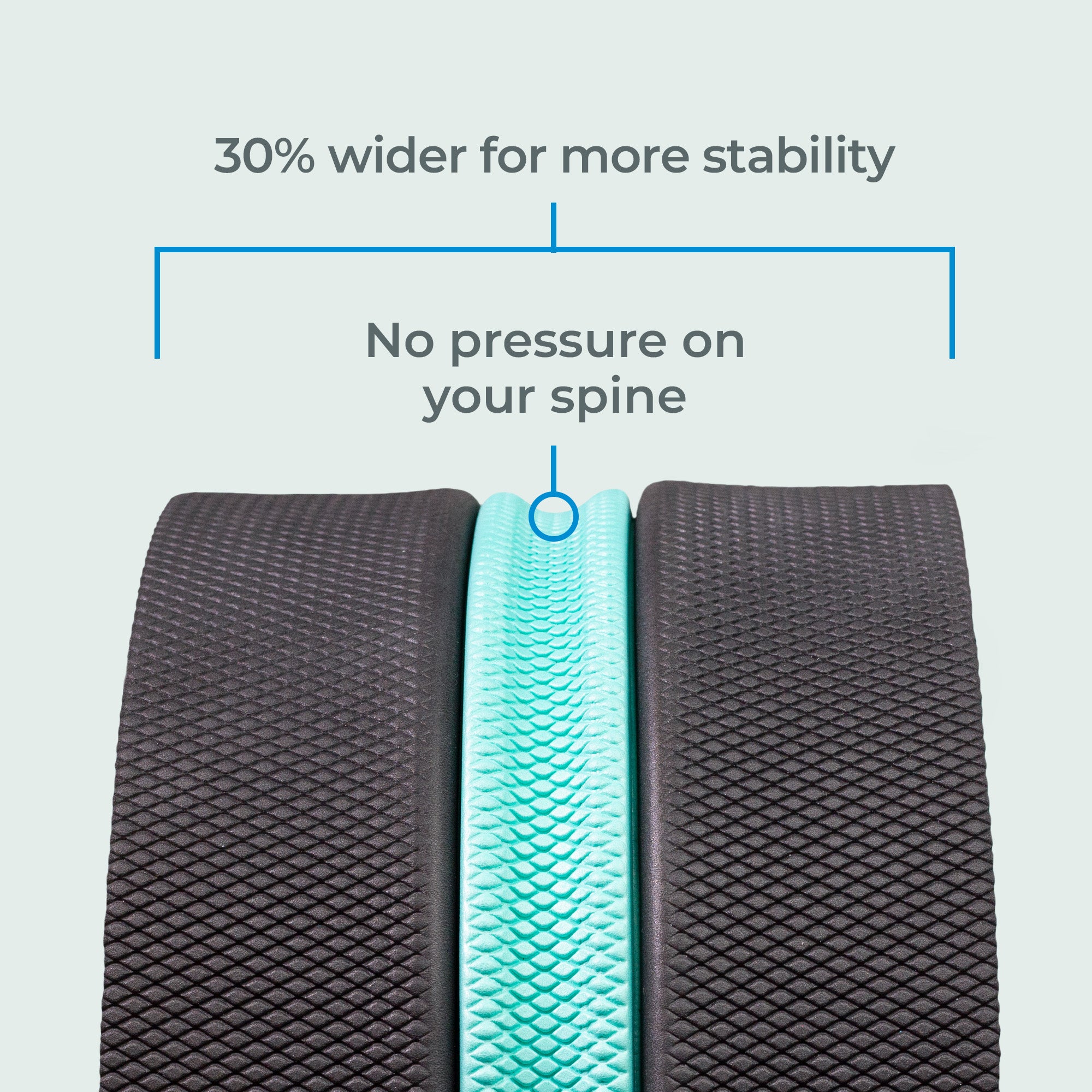Chirp Wheel XL - Premium Back Pain Relief & Posture Corrector for Neck, Shoulder & Spine - Super Comfortable Foam Roller for Yoga, Physical Therapy & Home Workouts