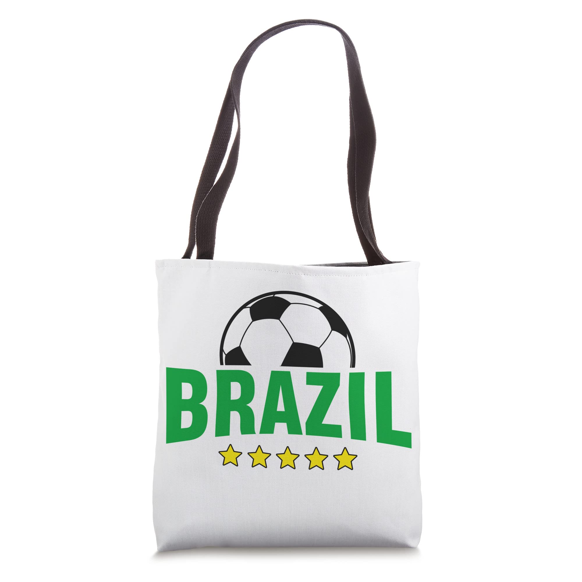 Brazil Soccer Fan Tote Bag - Durable & Stylish Soccer Team Tote Bag for Women & Men - Perfect for Game Day, Shopping & Beach Outings