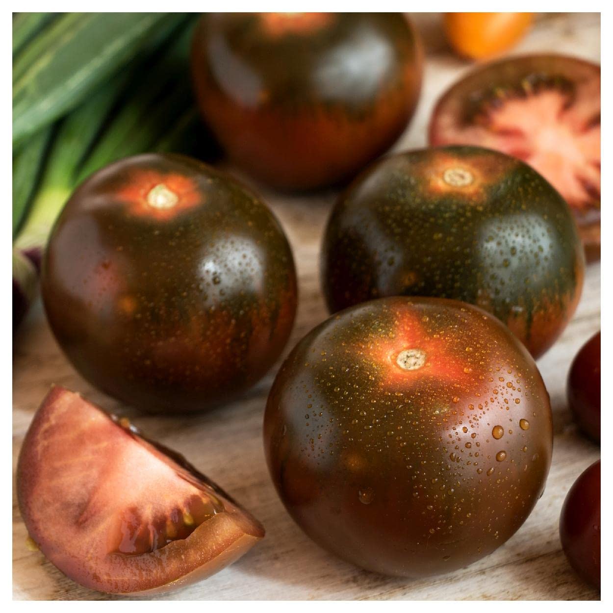Organic Black Prince Heirloom Tomato Seeds - 1/4 Lb Non-GMO Open Pollinated - Everwilde Farms Gold Vault Pack - Perfect for Home Garden, Greenhouse & Urban Farming