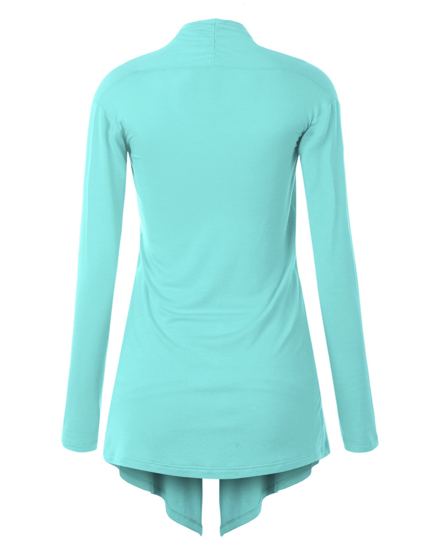 CTC Women's Draped Open-Front Cardigan Sweater - Soft Knit Lightweight Long Sleeve Cover-Up - Made in USA - Perfect for Office, Casual Outfits & Layering in Fall/Winter