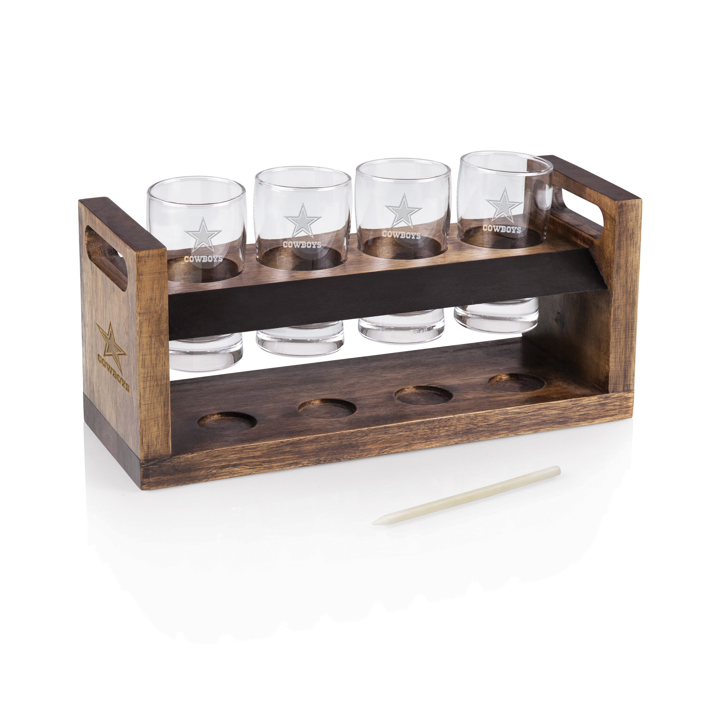Dallas Cowboys NFL Beer Tasting Set - 4-Piece Craft Beer Glasses for Football Game Day & Tailgating Parties
