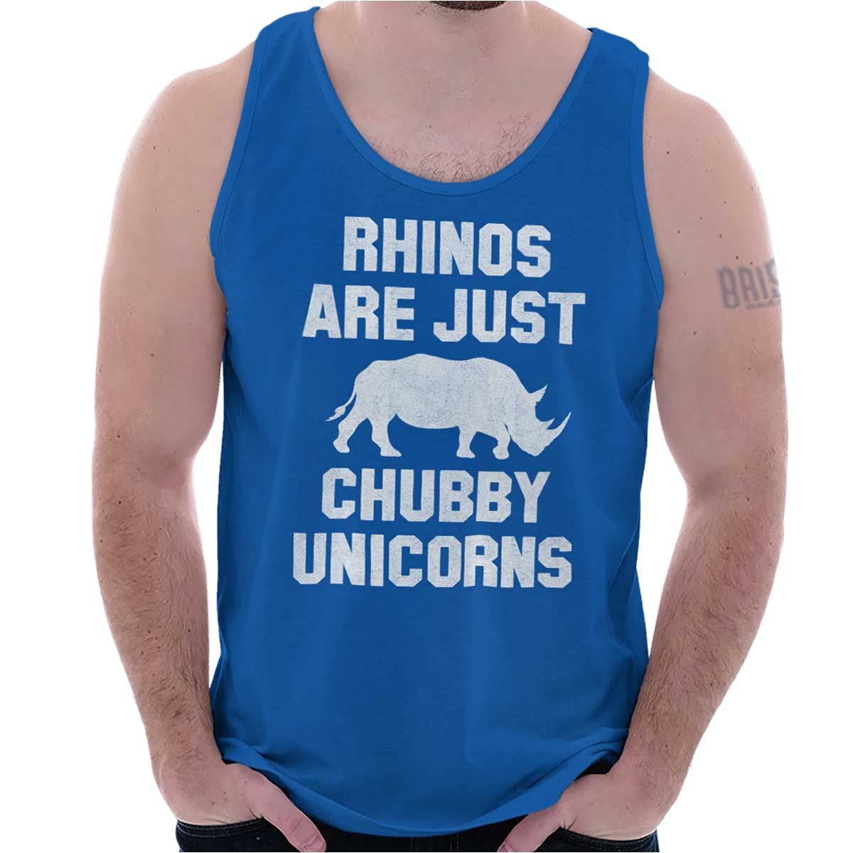 Funny Rhino Unicorn Graphic Tank Top for Men & Women - Perfect for Casual Wear, Gifts & Unicorn Lovers