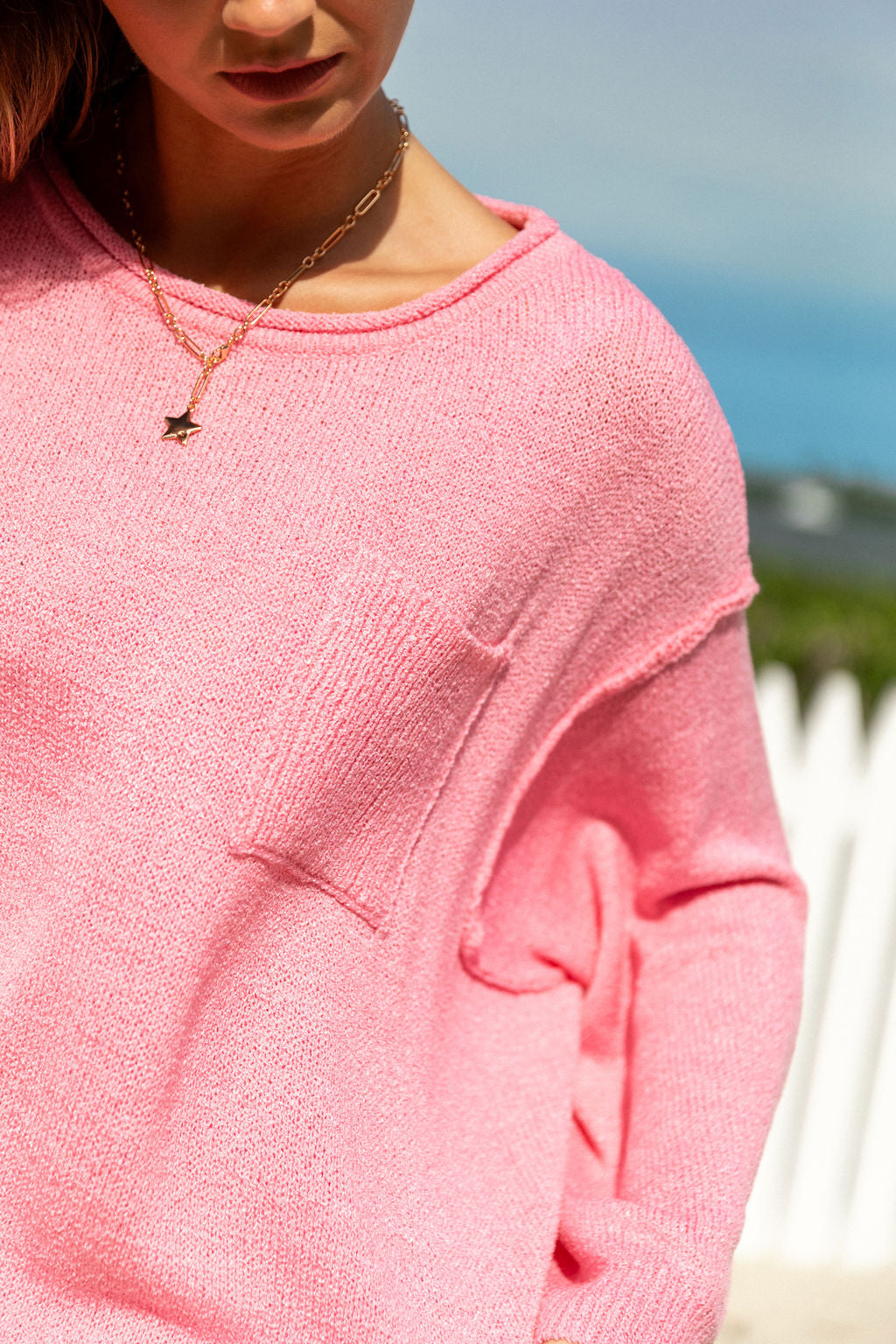 Tell Me Everything Cotton Candy Oversized Pocketed Lightweight Sweater for Women | Cozy & Stylish Pullover | Perfect for Casual Outfits, Layering & Fall Fashion | FINAL SALE