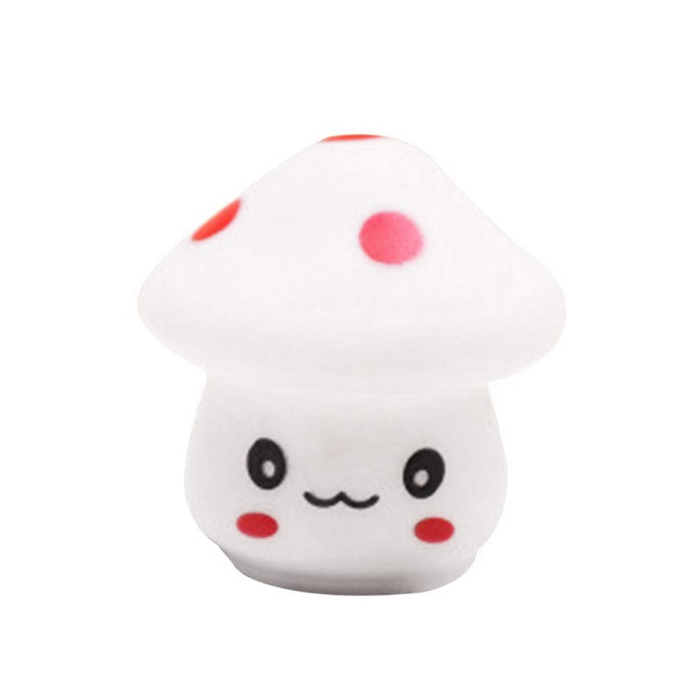 Meideli Mushroom Night Light - Colorful LED Mushroom Lamp for Kids Room, Nursery, Bedside, Staircase - Dimmable Mini Nightlight Gift for Children & Adults