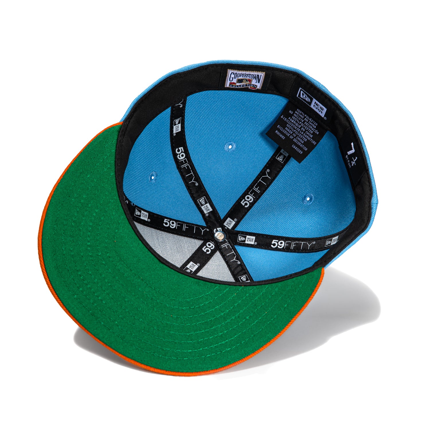 New Era 59Fifty San Francisco Giants 60th Anniversary Patch Baseball Cap - Light Blue, Burnt Orange & Metallic Copper - Perfect for Baseball Games, Fan Collections & Streetwear Fashion