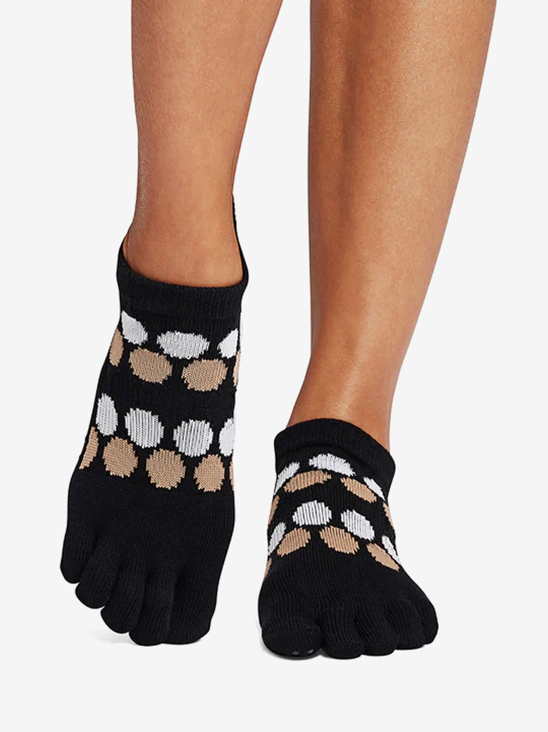 ToeSox Full Toe Low Rise Grip Socks for Yoga, Pilates & Barre - Non-Slip Workout Socks with Arch Support - Ideal for Dance, Fitness & Studio Classes