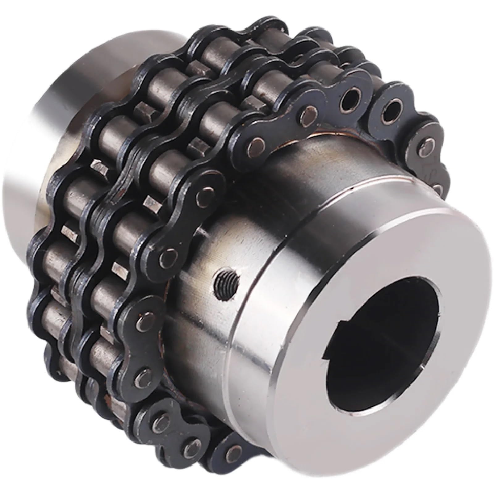 Alloy Steel 18x18 Roller Chain Coupling - 1 Piece - Heavy Duty Industrial Power Transmission for Machinery & Conveyor Systems