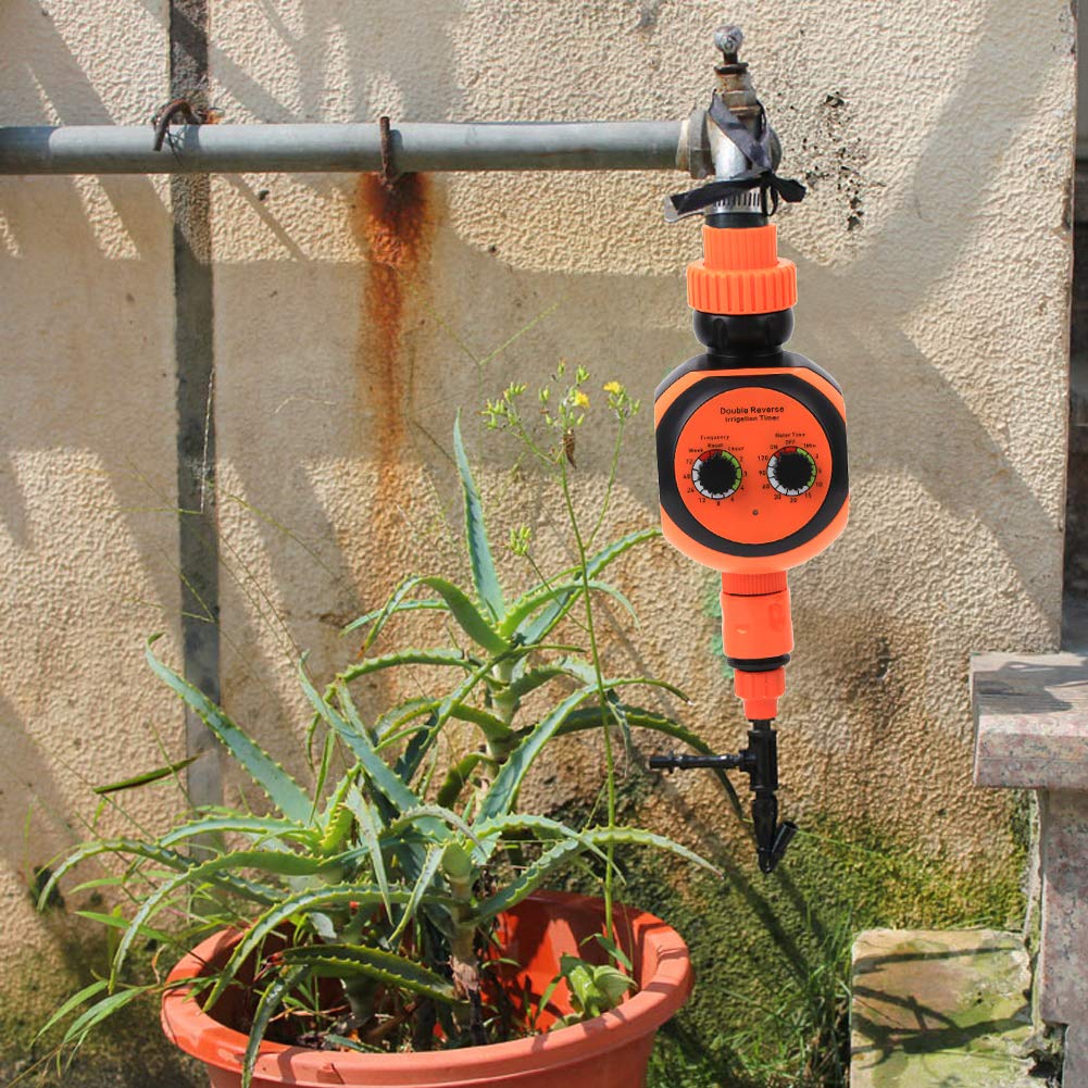 Qinlorgo Automatic Irrigation Timer for Garden & Plant Watering - Smart Controller Tool for Home & Greenhouse