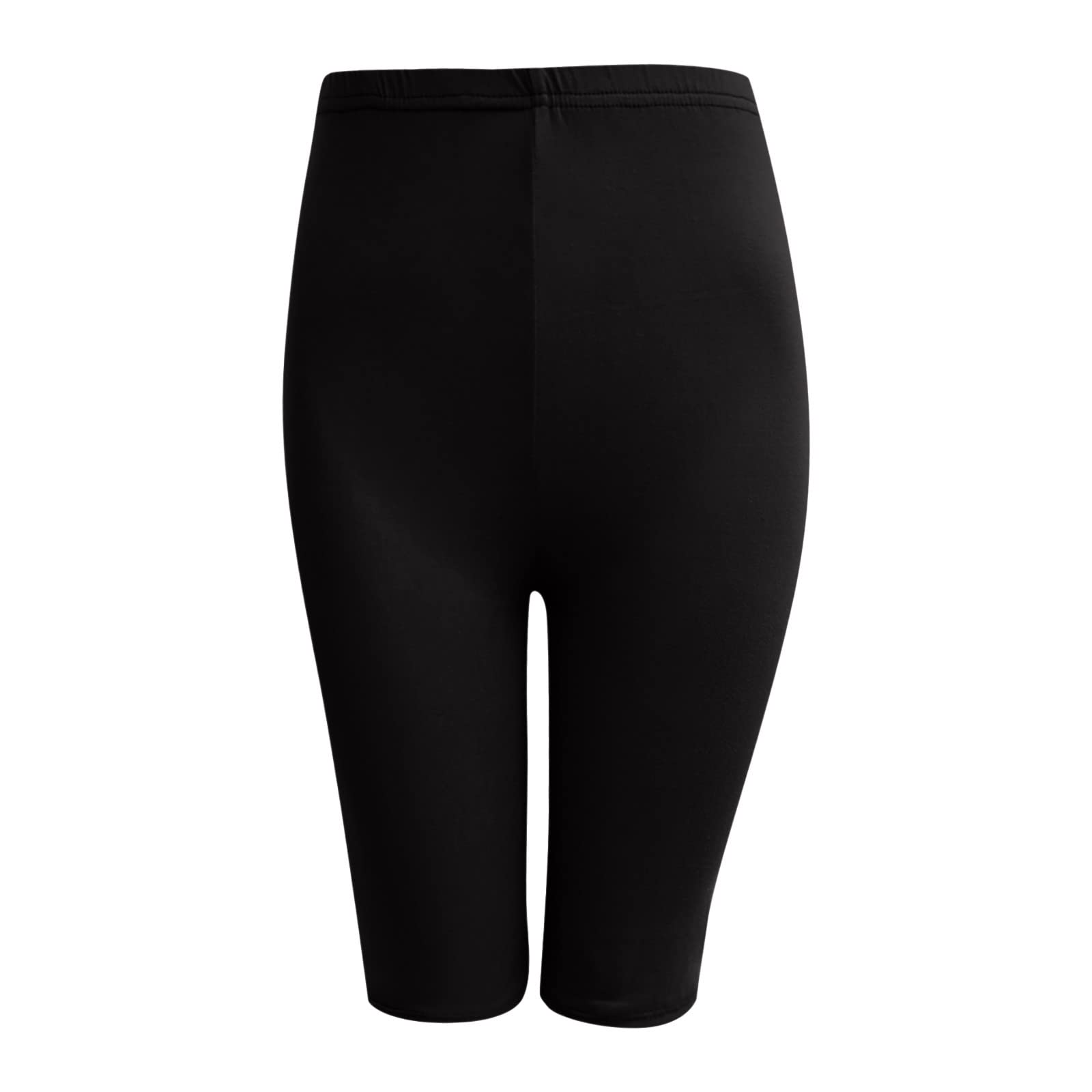 XUNRYAN Women's High Waist Bermuda Shorts - Athletic Yoga Running Leggings with Seamless Design, Under Dress Tights Pants for Workout, Lounge & Casual Wear