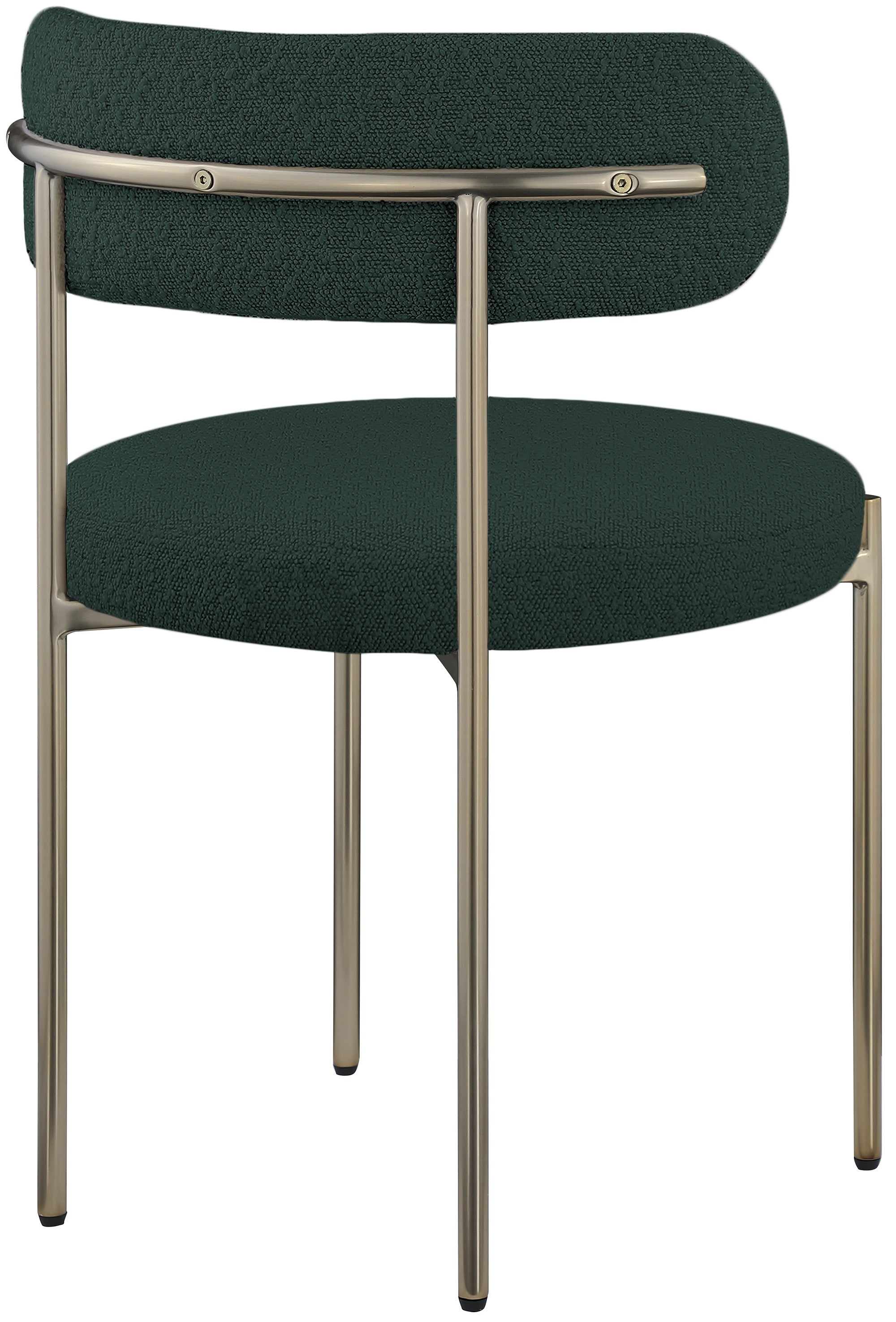 Luxury Boucle Fabric Dining Chair - Modern Upholstered Accent Chair for Kitchen, Dining Room & Office - Soft & Comfortable Mid Century Design - Perfect for Home Decor & Entertaining