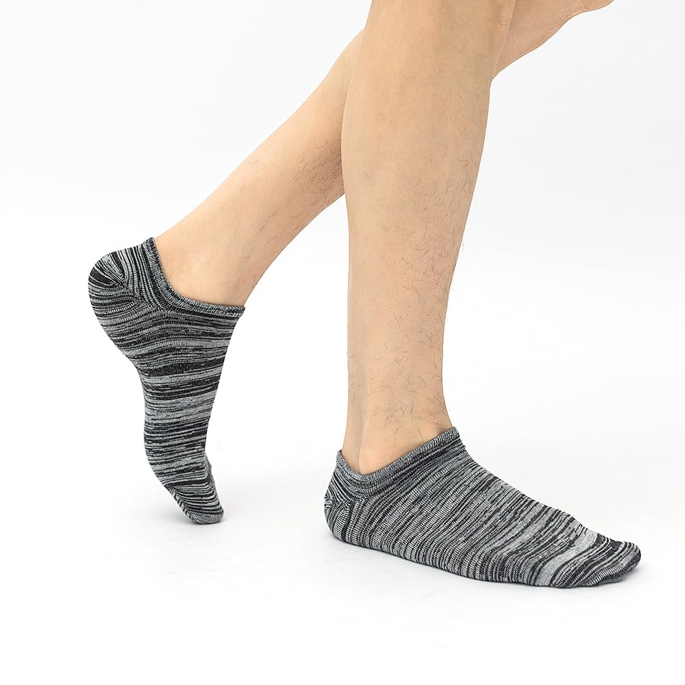 JOYNÉE 20 Pairs Men's No Show Socks - Low Cut Invisible Ankle Socks for Men, Breathable Anti-Slip Casual Short Socks - Perfect for Sneakers, Loafers & Everyday Wear