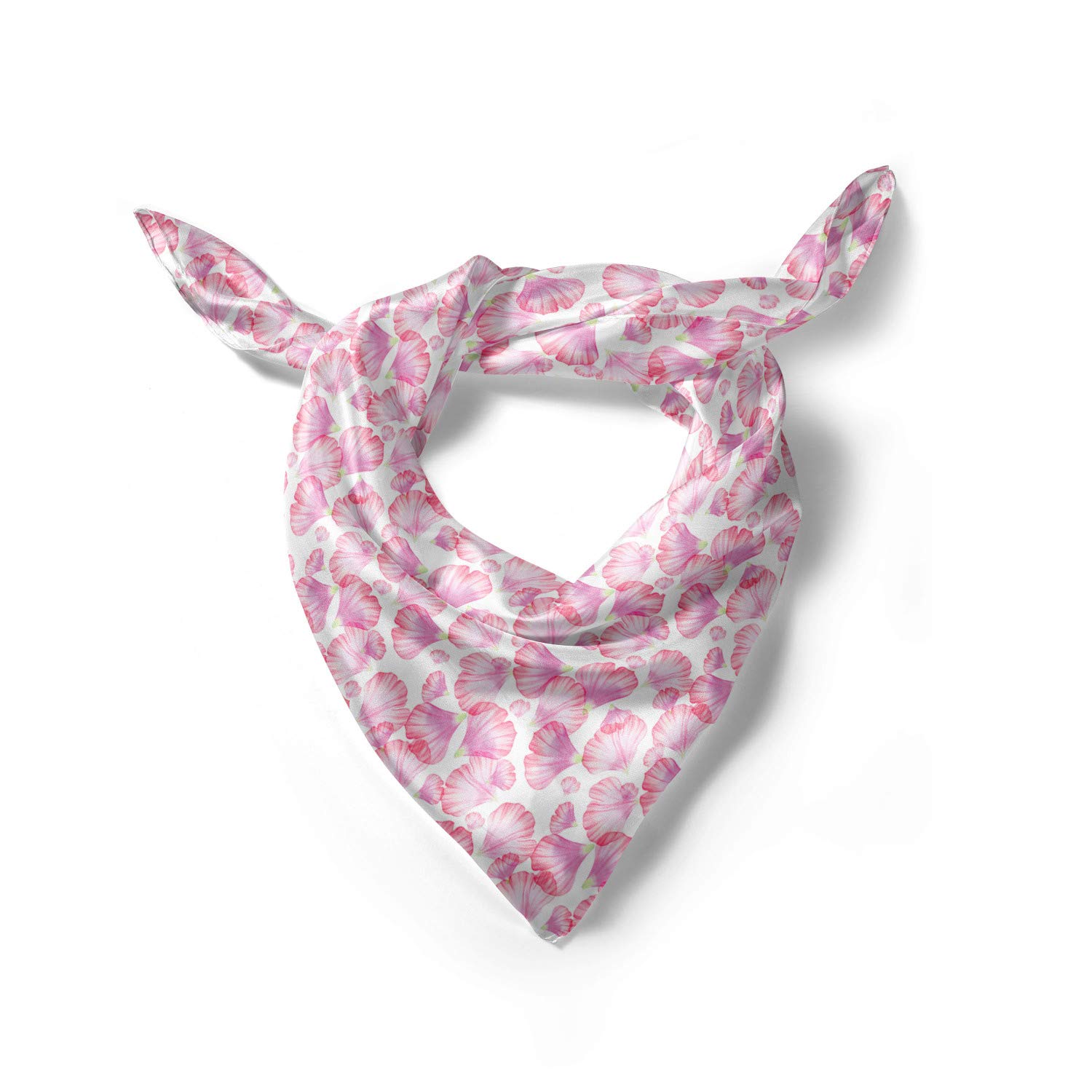 Ambesonne Floral Head Scarf - Rose Botanical Print Hair Wrap for Women | Perfect for Beach, Yoga, and Everyday Fashion Accessory