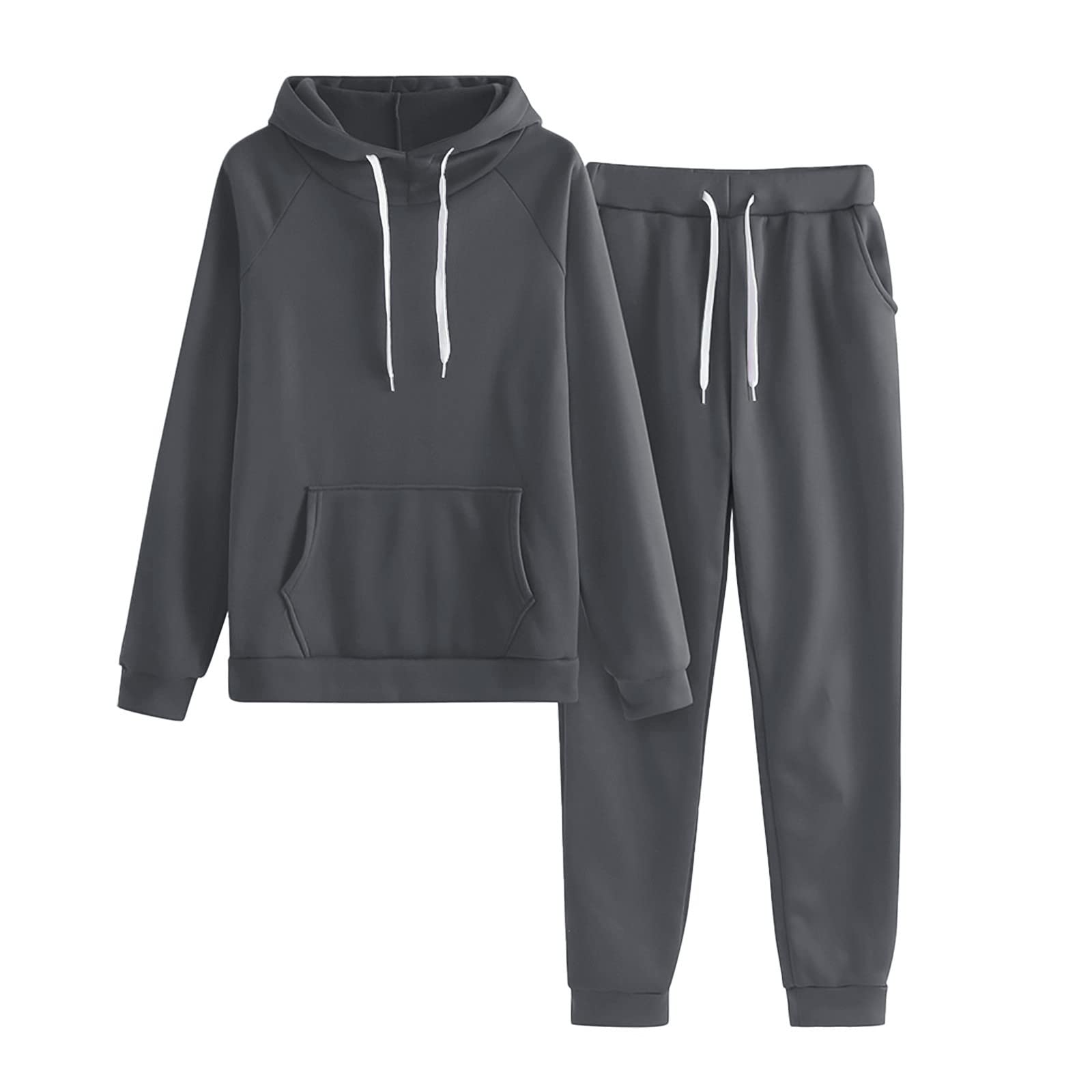 Women's Zip-Up Sweatshirt & Pants Lounge Set - Soft Casual Long Sleeve Sweatshirt & Joggers Outfit - Cozy Matching Loungewear for Home, Yoga & Relaxation