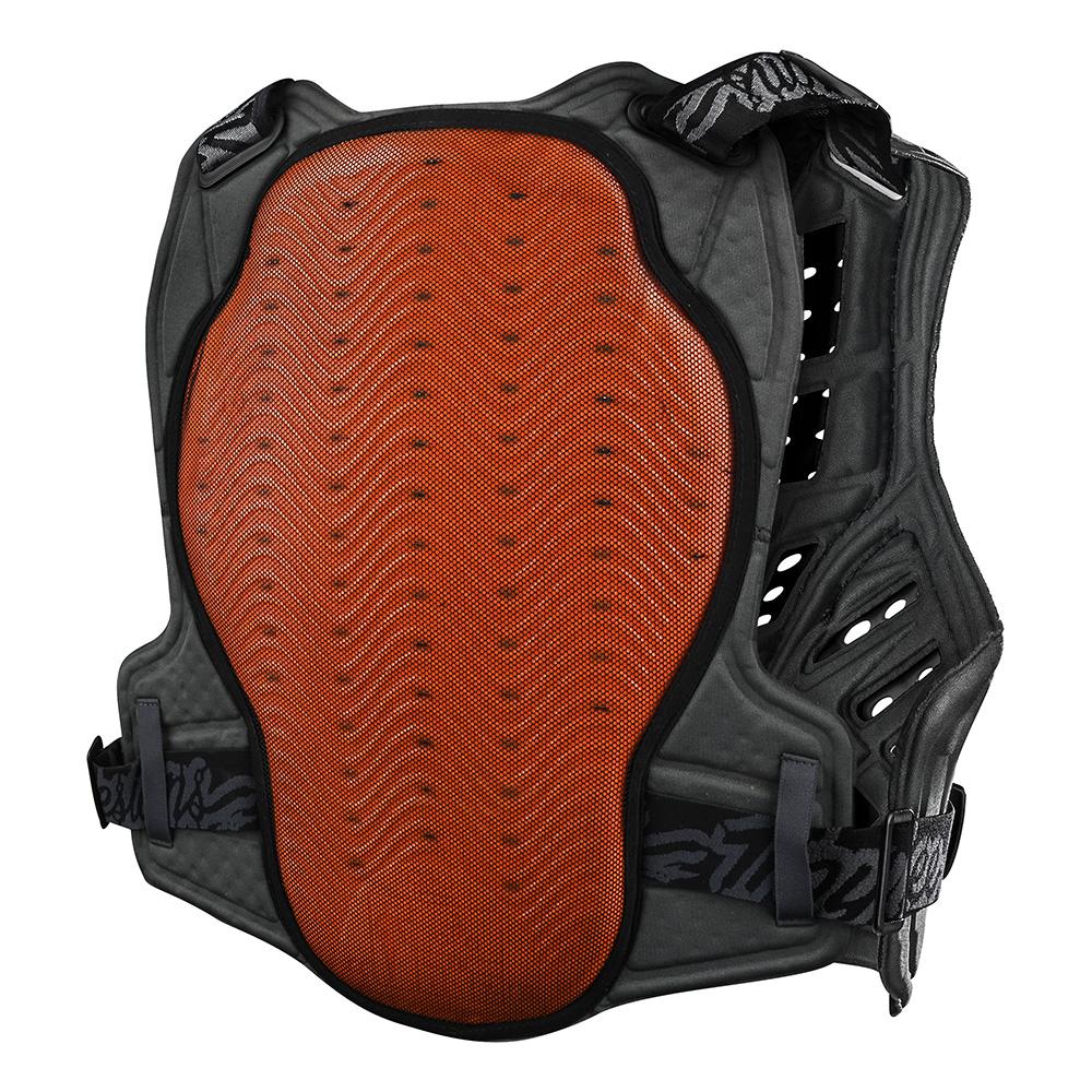 Rockfight CE Flex Chest Protector - Solid Black - Lightweight & Adjustable for Baseball, Softball, MMA & Martial Arts Training Protection