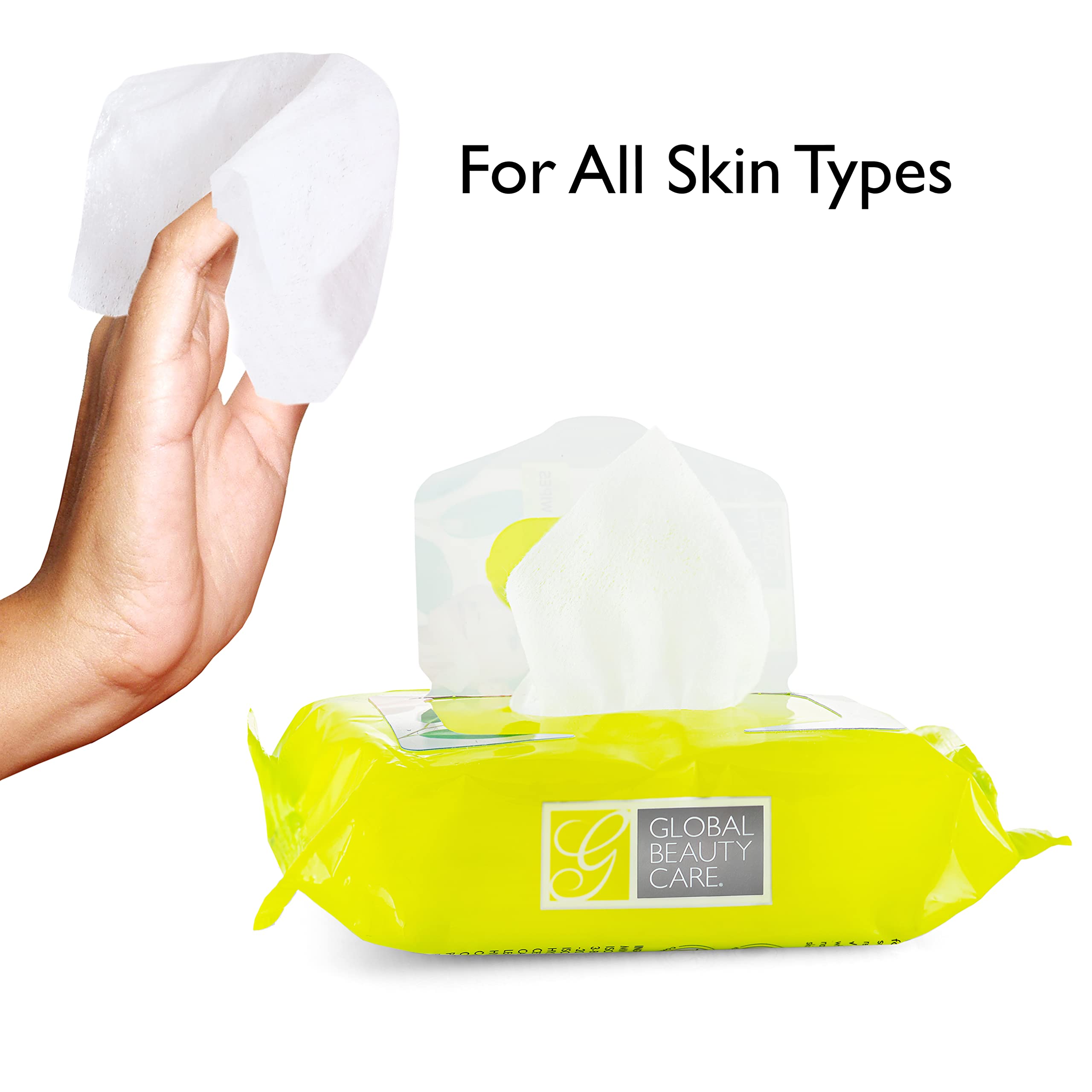 Premium Green Tea Cleansing Wipes - 100 Count (4-Pack) | Bulk Makeup Remover & Facial Cleansing Cloths | Travel-Friendly Toiletries | Ideal for Skincare Routine, Gym, & On-the-Go Beauty Care