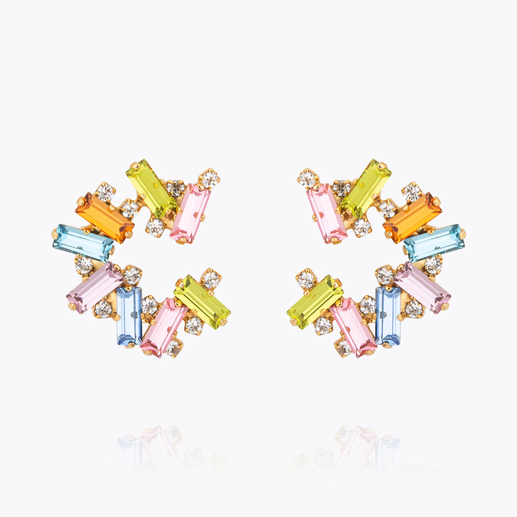 Pastel Color Gina Earrings for Women - Trendy Dainty Studs for Everyday Wear, Party & Gift Giving