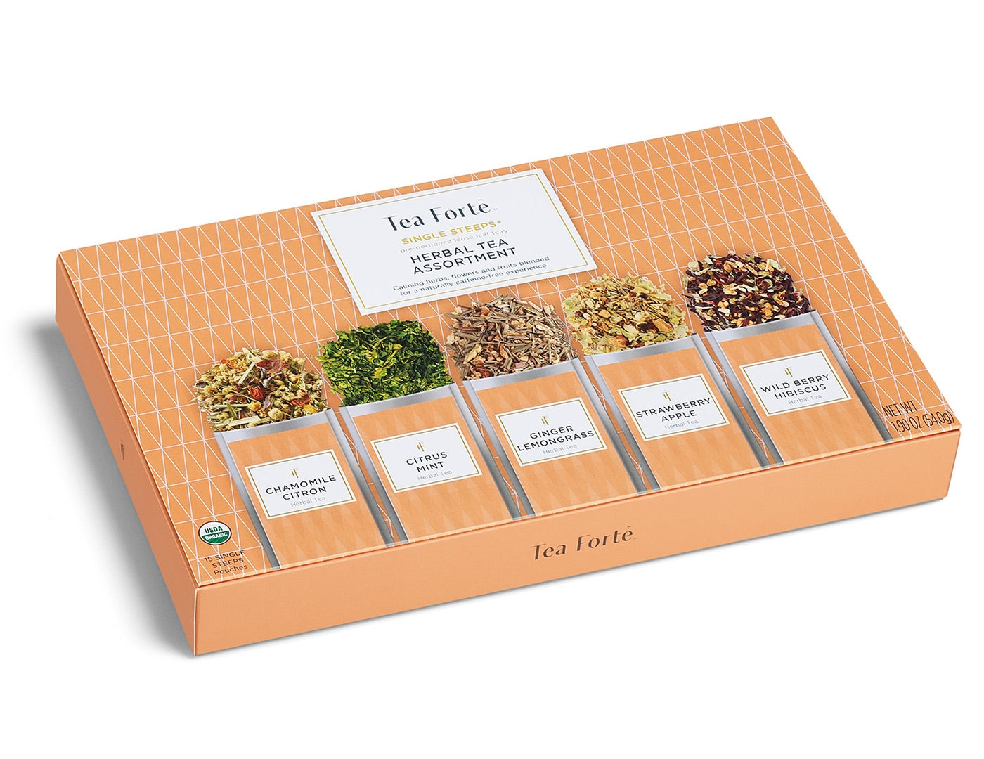 Single Steeps® Herbal Tea Assortment - 12 Organic Tea Bags for Relaxation & Wellness - Perfect for Stress Relief, Evening Rituals & Self-Care Moments