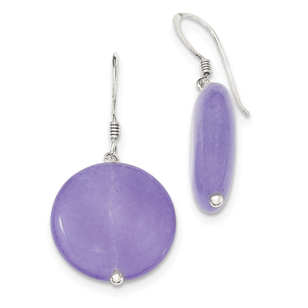925 Sterling Silver Lavender Jade Dangle Earrings for Women - Elegant Handmade Jewelry Gift for Birthday, Anniversary & Special Occasions