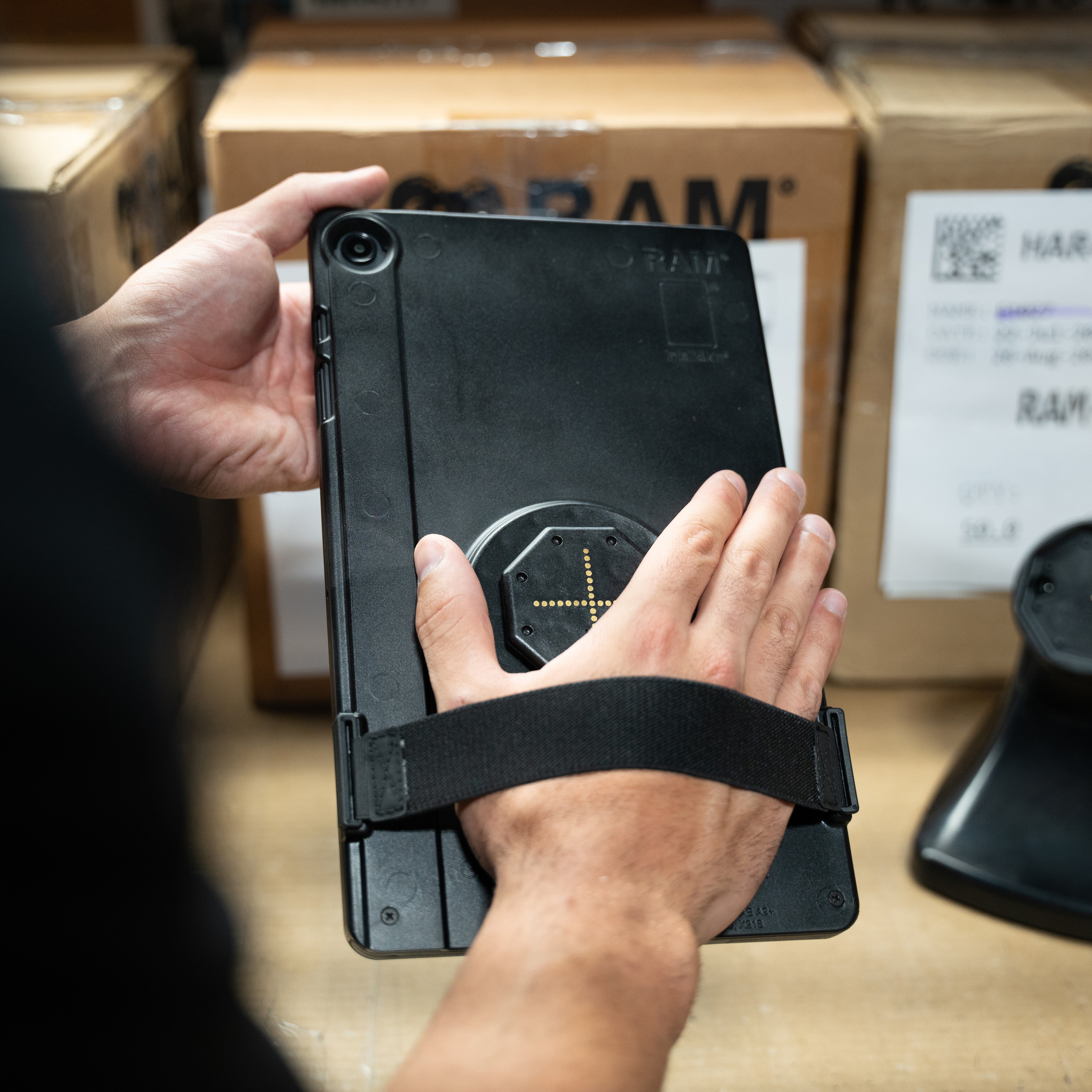 GDS® Hand Strap for IntelliSkin® Thin Case™ - Compatible with Large Tablets (RAM GDS TC HS2U) - Secure Grip for Reading, Gaming & Travel