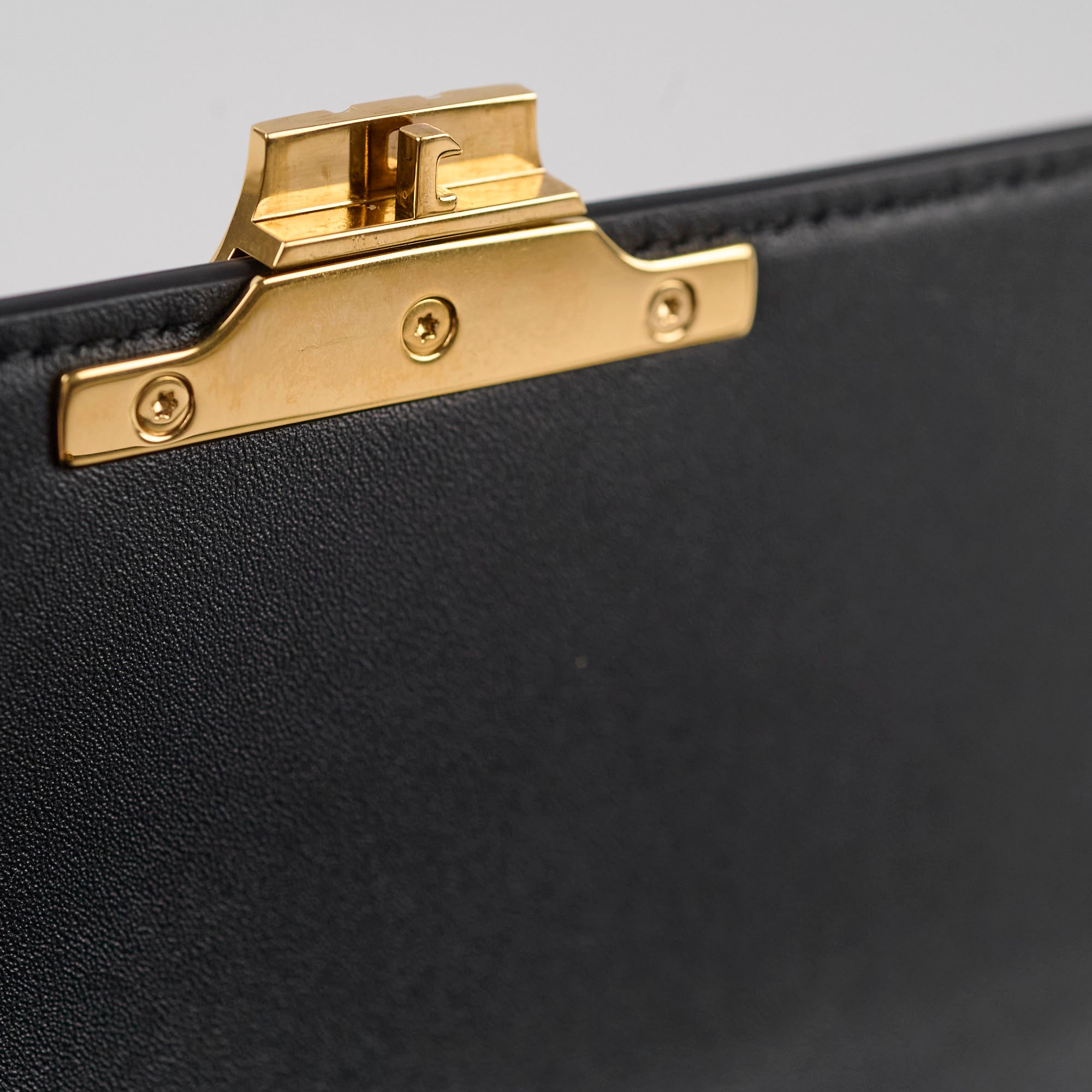 Celine Triomphe Classique Medium Black Leather Shoulder Bag - Luxury Handbag for Women, Perfect for Work, Travel & Evening Events