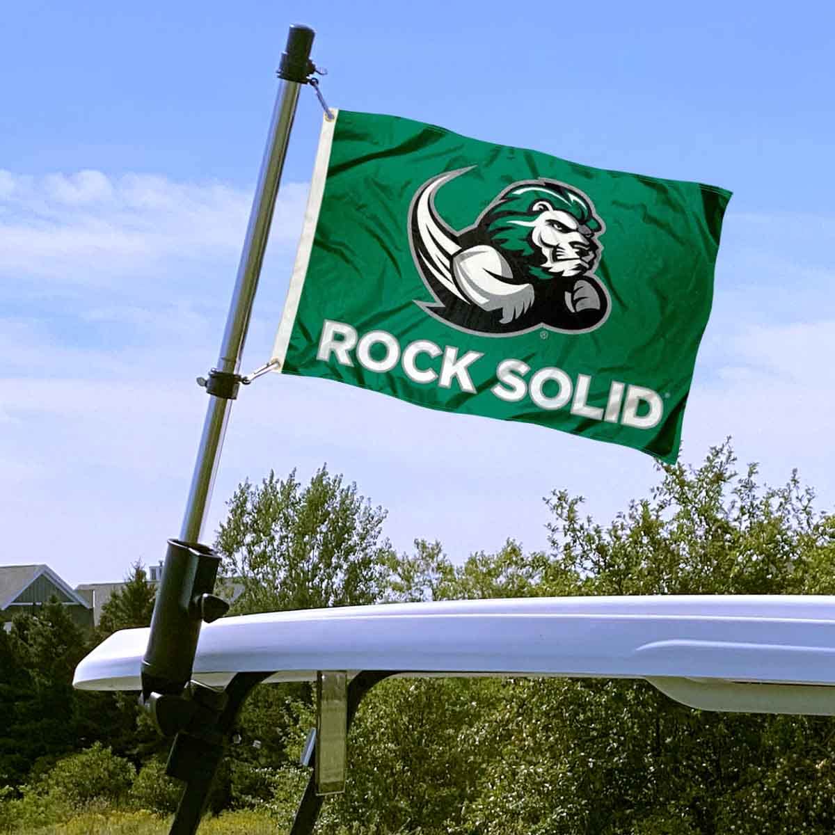 College Flags & Banners Co. Slippery Rock University Boat & Nautical Flags - Durable Outdoor Decoration for Boating, Tailgating & Campus Pride