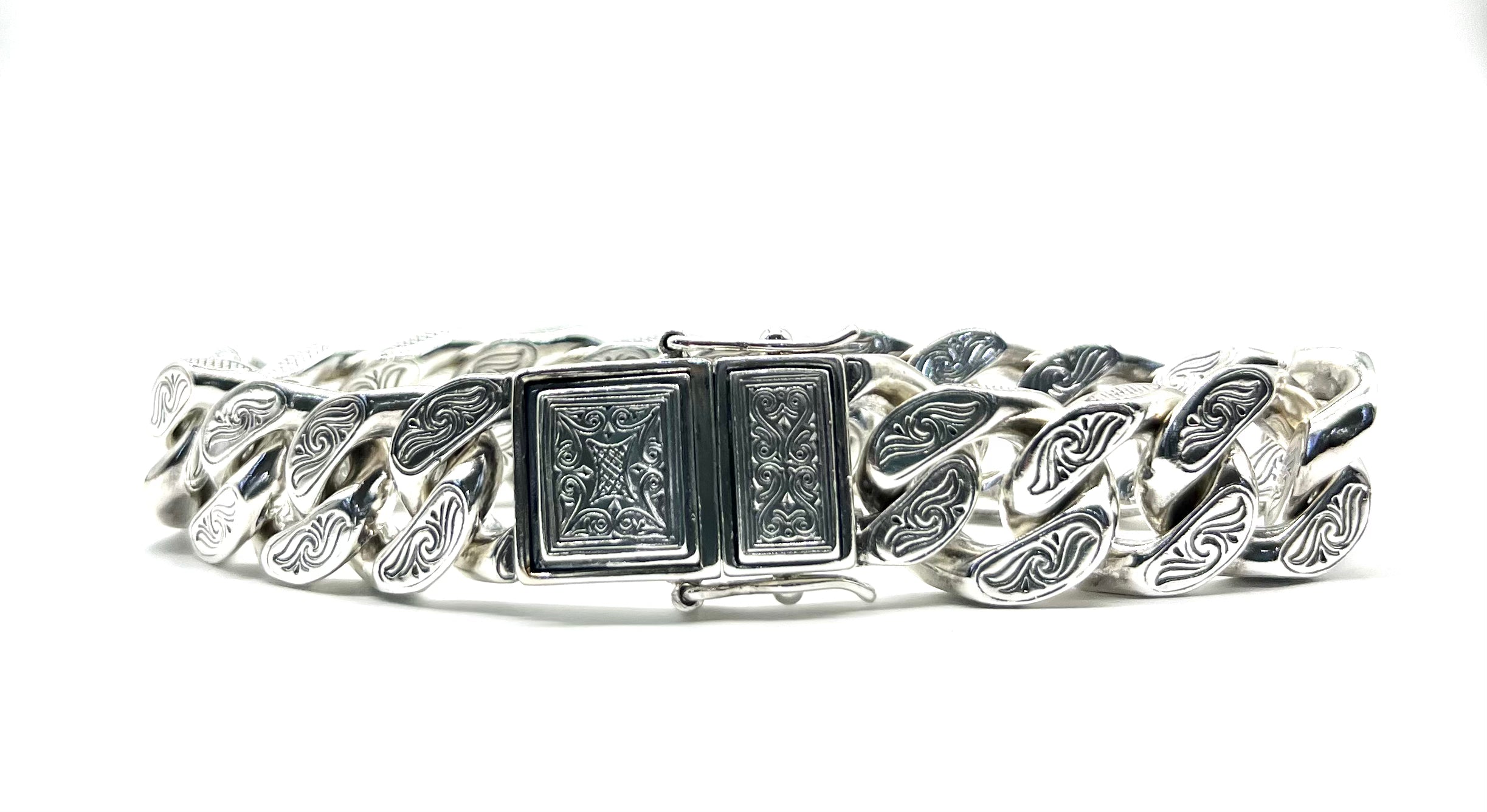 Sterling Silver Konstantino Etched 15mm Bracelet for Women - Elegant Adjustable Bangle for Everyday Wear, Gift Giving & Special Occasions