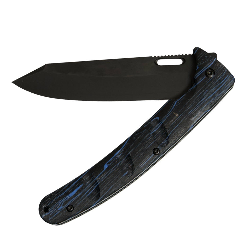 Premium Yu Kurosaki SG2 Folding Pocket Knife - Japanese Damascus Steel Blade, Compact EDC Knife for Camping, Hiking & Outdoor Adventures