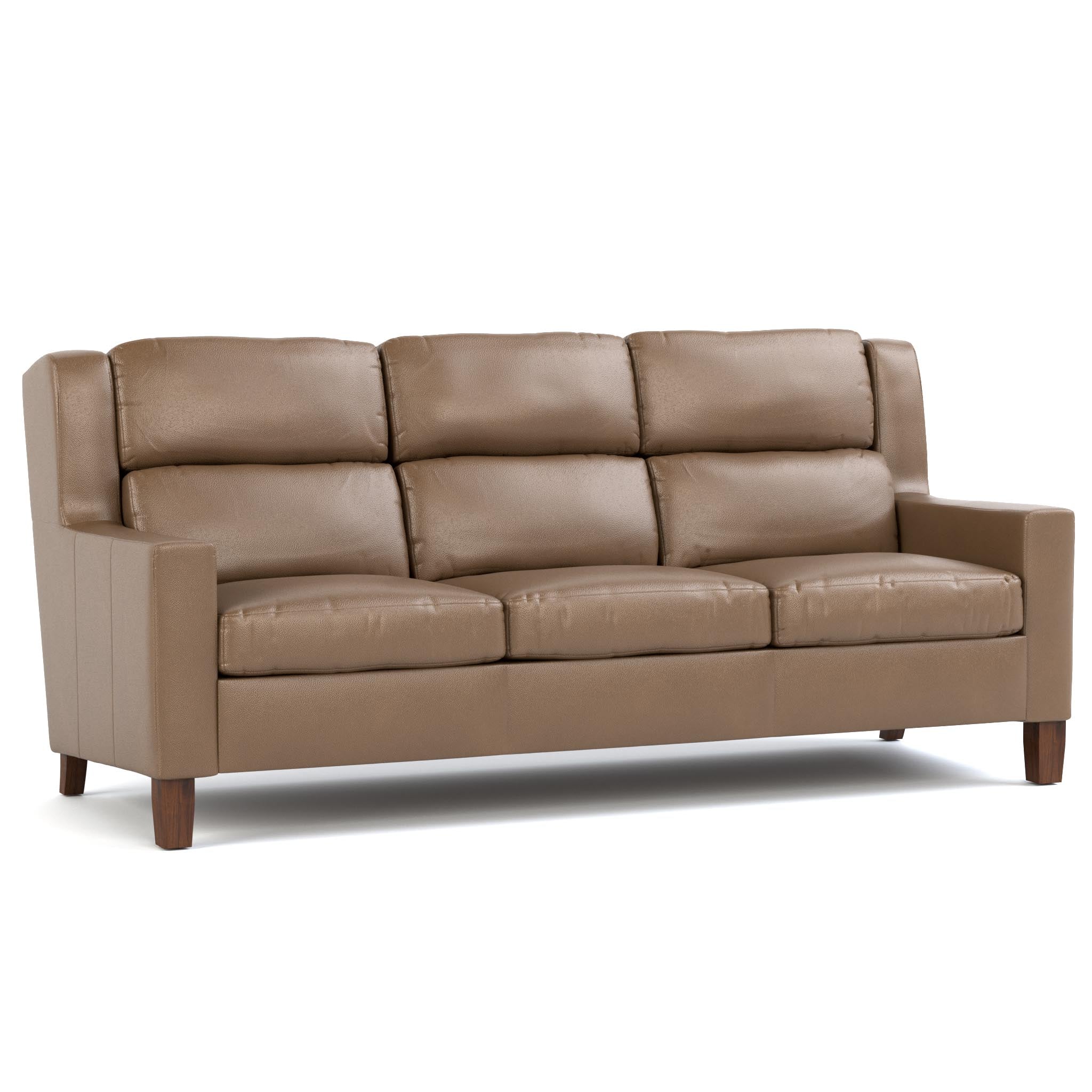 Woodlands Track Arm Sofa - Modern Upholstered Living Room Couch for Home & Office - Perfect for Lounging, Entertaining & Relaxing