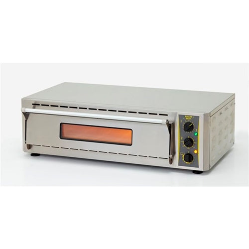 Equipex PZ4302D Commercial Pizza Oven - 1 Deck, 208-240V, 5700W Electric Countertop Pizza Maker for Restaurants & Pizzerias - Perfect for Baking Crispy Pizzas, Bread & Pastries