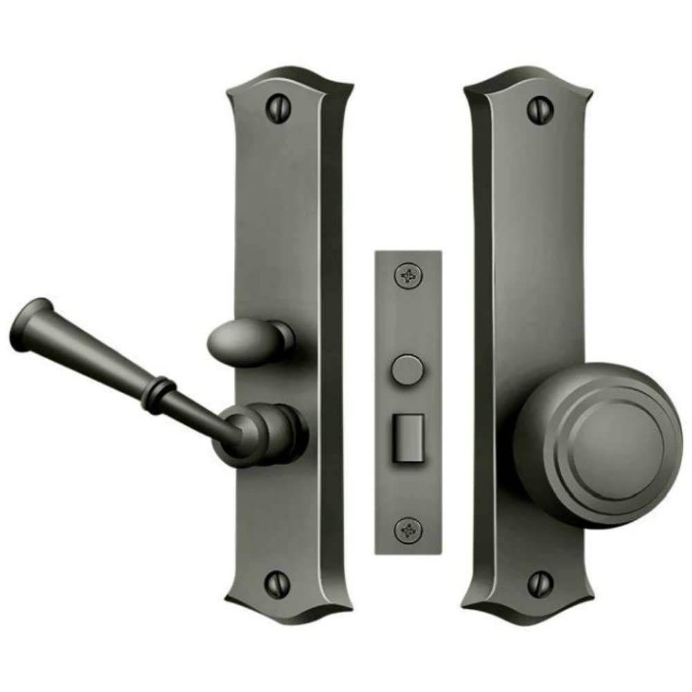 Deltana SDL688U15A Classic Storm Door Mortise Lock with Latch - Antique Nickel Finish | Secure & Stylish Entry Door Hardware for Home & Office
