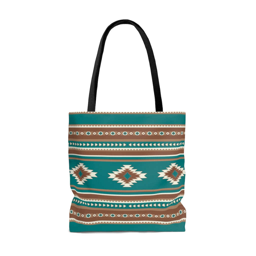Stylish Southwestern Tote Bag - Reusable Grocery Market Bag with Pouch - Perfect for Shopping, Beach, Travel & Farmers Market