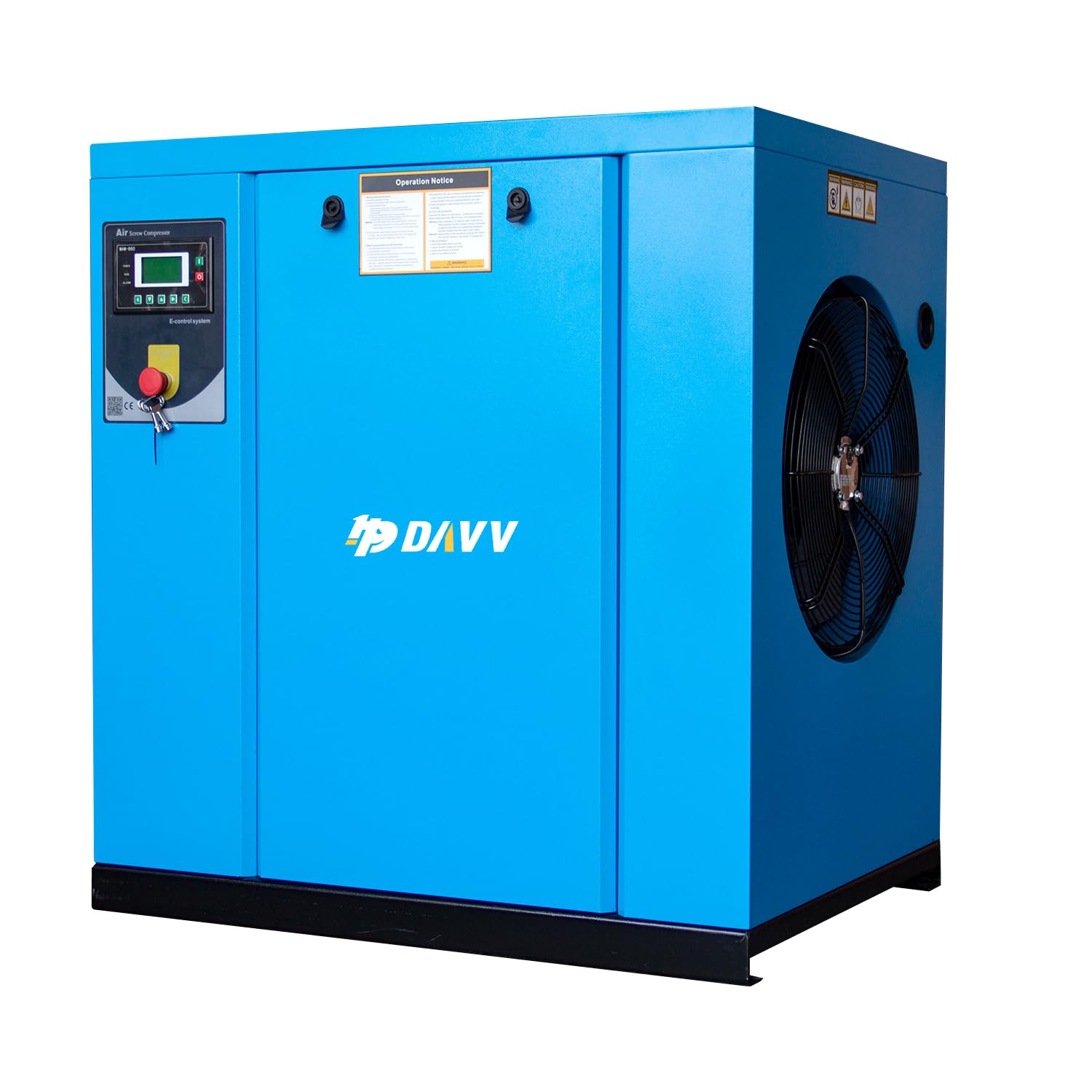 20HP 460V 3-Phase Rotary Screw Air Compressor - 15KW 81CFM 125PSI Industrial Air System with Spin-on Oil Separator & 3/4