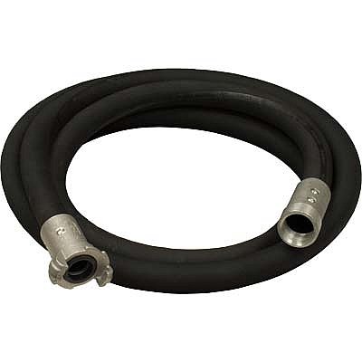 3/4 Inch Sand Blast Hose Assembly - 50ft Heavy Duty Black Abrasion Resistant Hose with Aluminum Fittings for Sandblasting, Industrial Cleaning & Surface Preparation