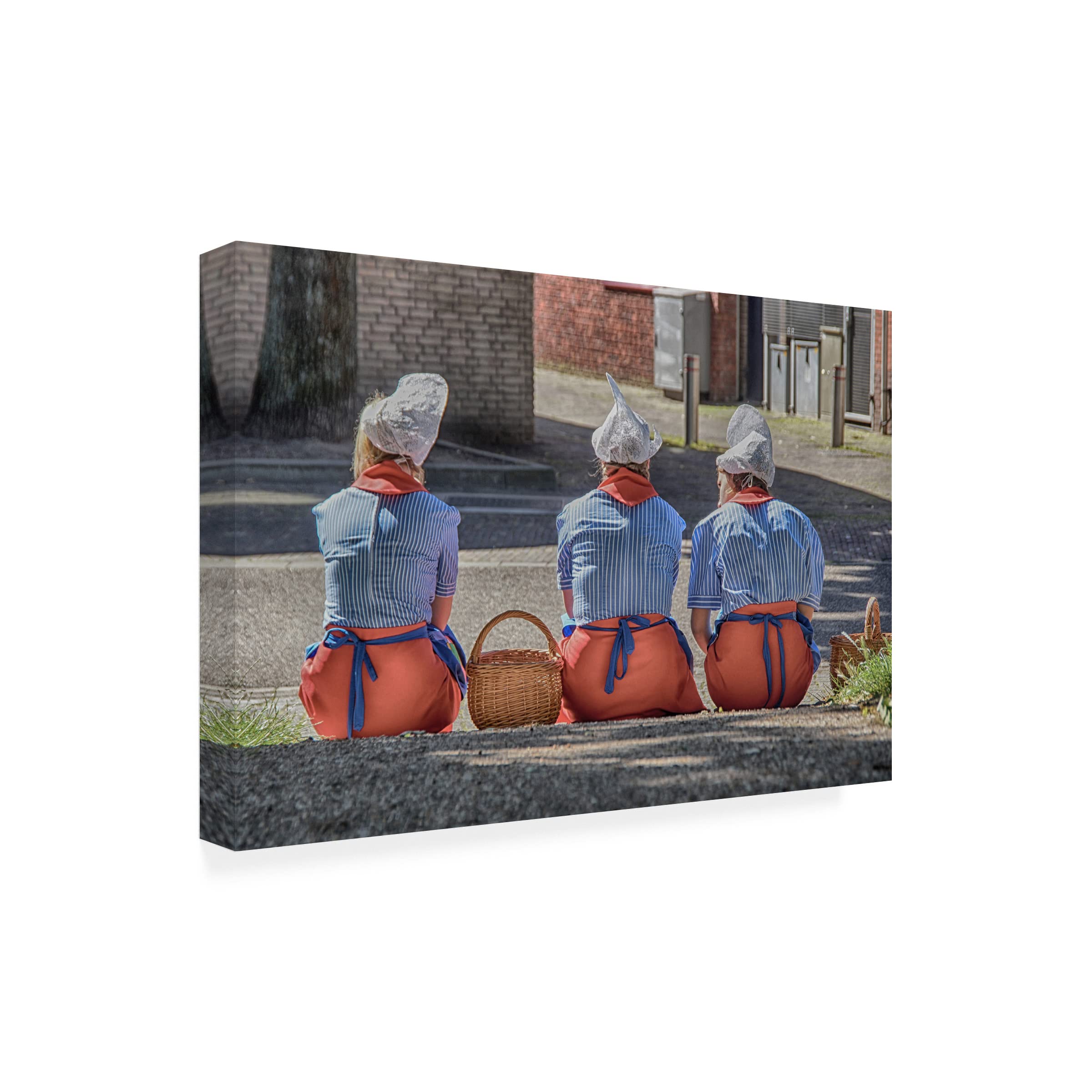 Trademark Fine Art 'Cheese Girls' Canvas Wall Art Print by Jaap54 - Perfect for Kitchen Decor, Dining Room Art & Cheese Lover Gifts