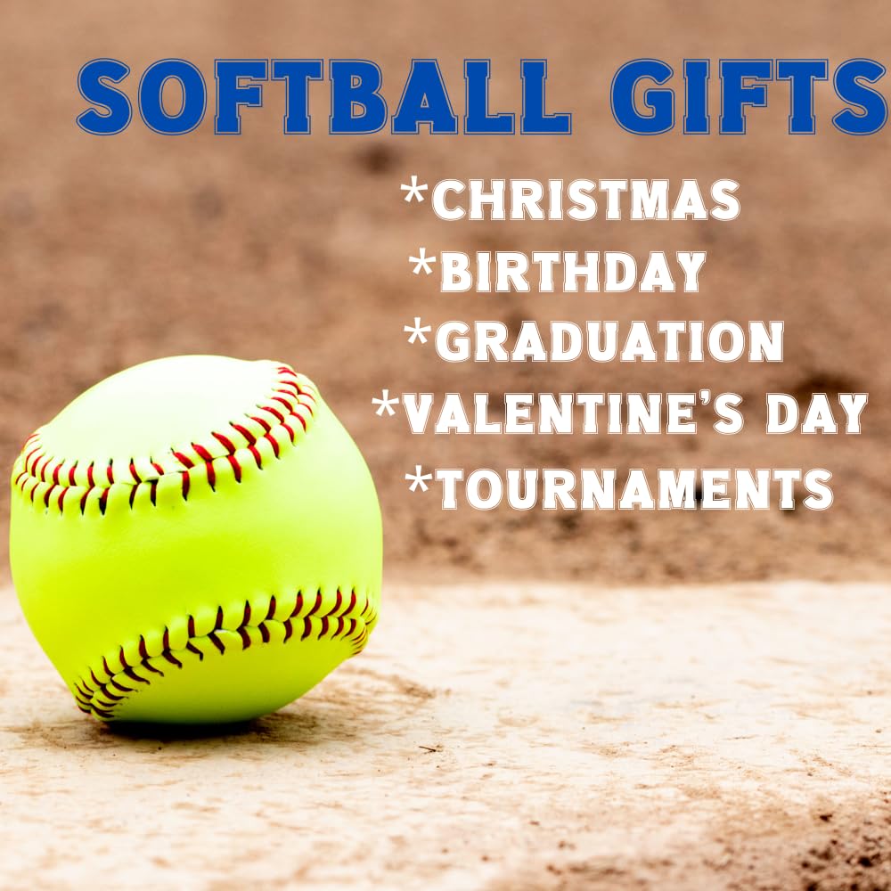 Softball Hair Ties for Girls - Non-Slip Sports Hair Accessories for Softball Players & Teams - Perfect for Games, Practice & Team Uniforms