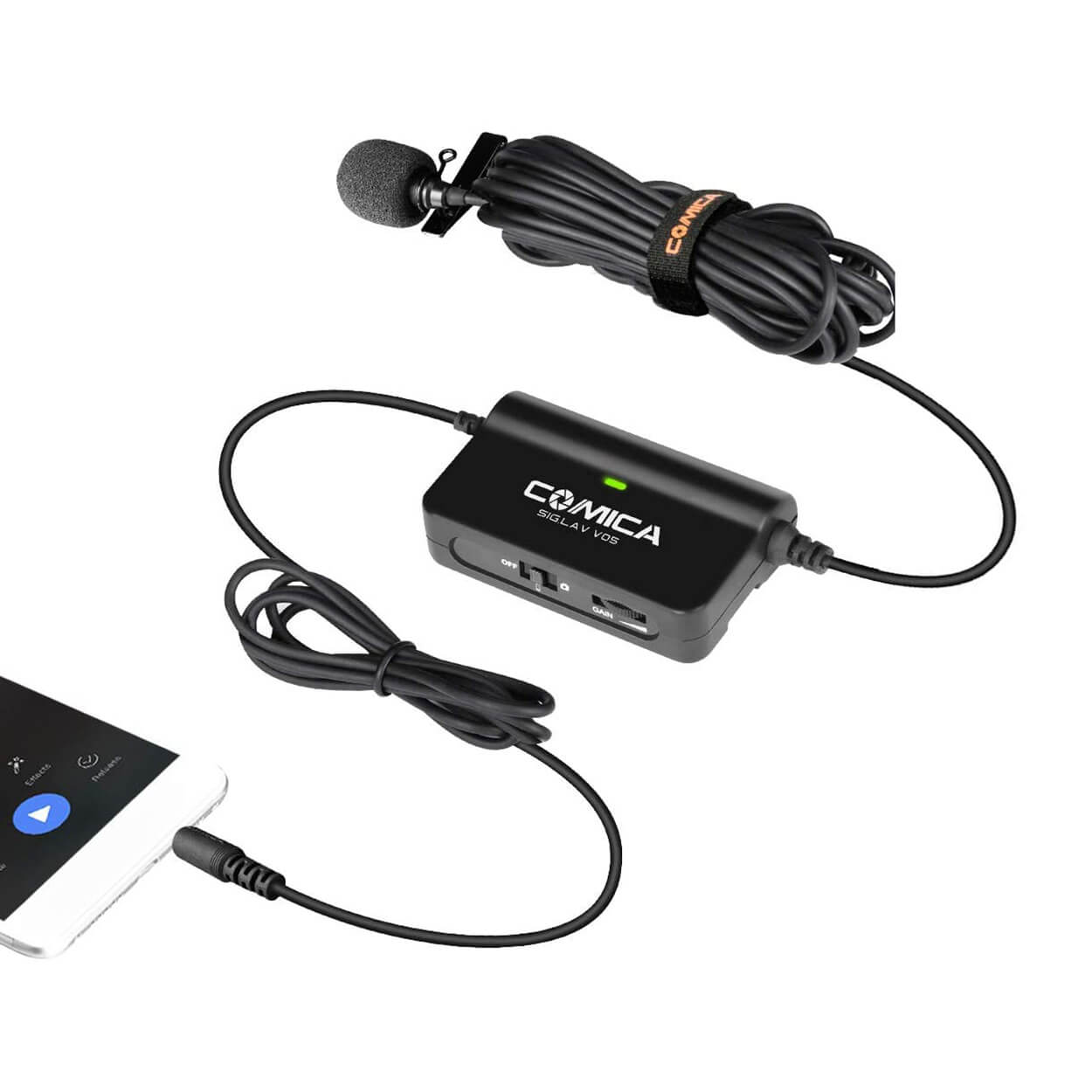CVM V05 Omnidirectional Single Lavalier Microphone for Professional Recording - Perfect for Interviews, Podcasts, YouTube Videos & Live Streaming